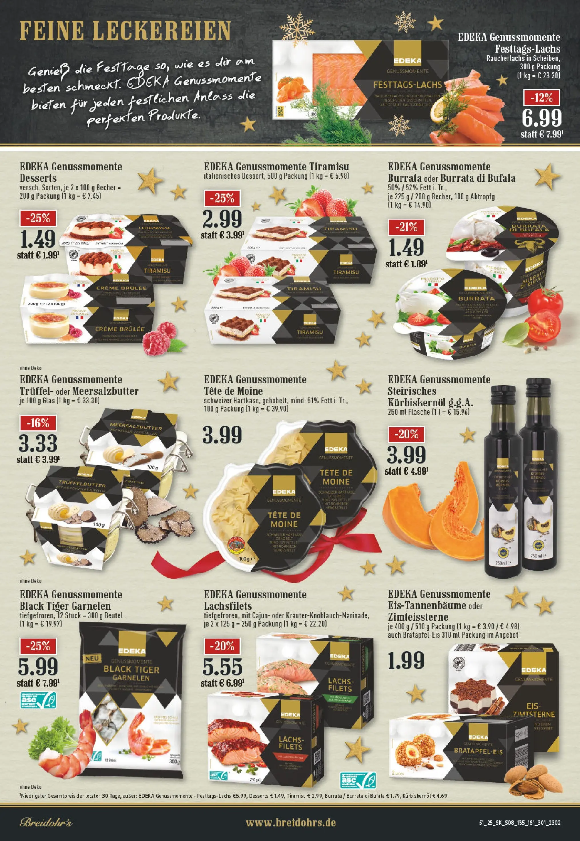 Edeka prospekt Rösrath	 (ab 15.12.2025) » Angebote Online | Seite: 8 | Produkte: Kürbiskernöl, Garnelen, Creme brulee, Räucherlachs