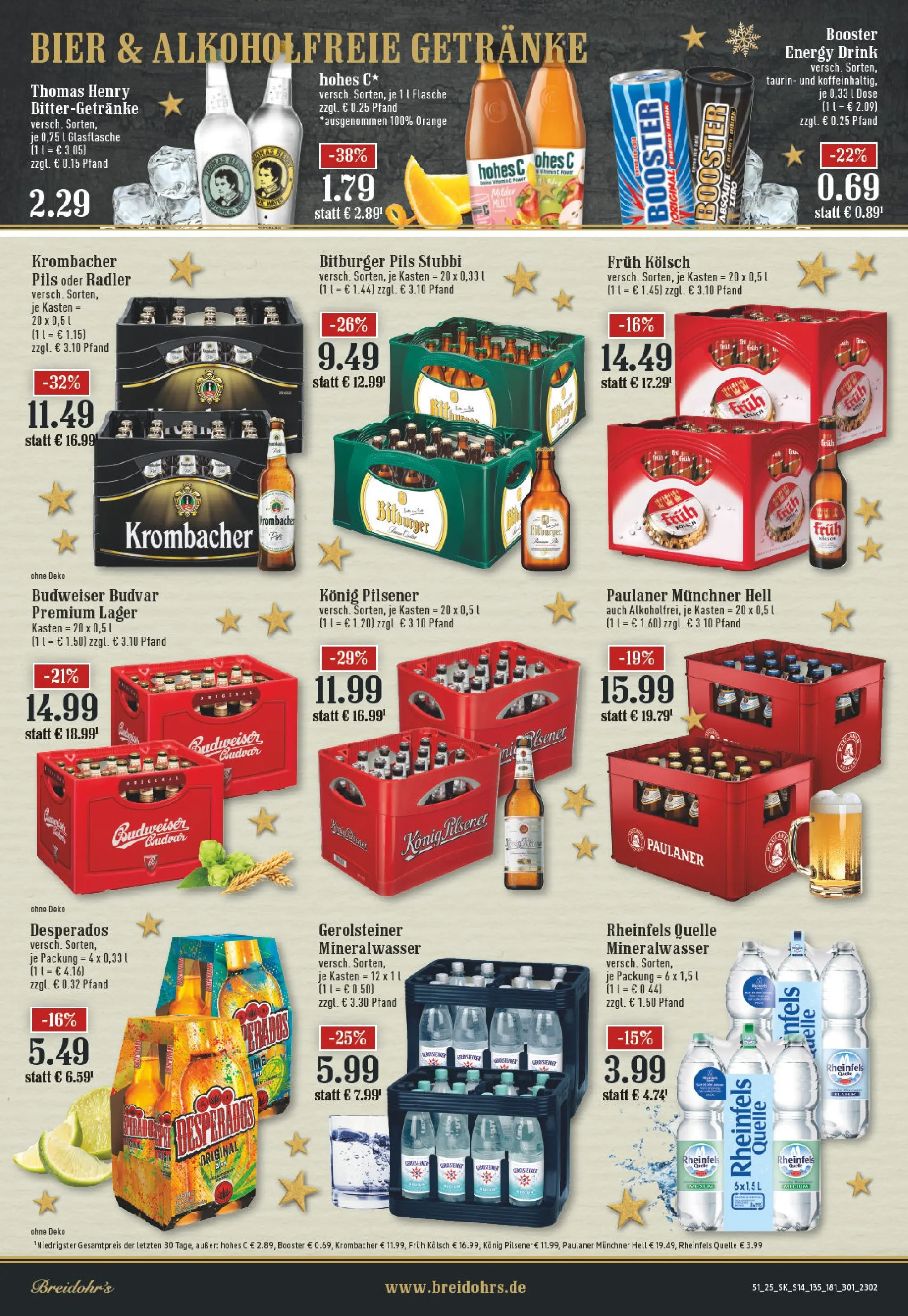 Edeka prospekt Rösrath	 (ab 15.12.2025) » Angebote Online | Seite: 14 | Produkte: Bitburger, Konig pilsener, Paulaner, Gerolsteiner