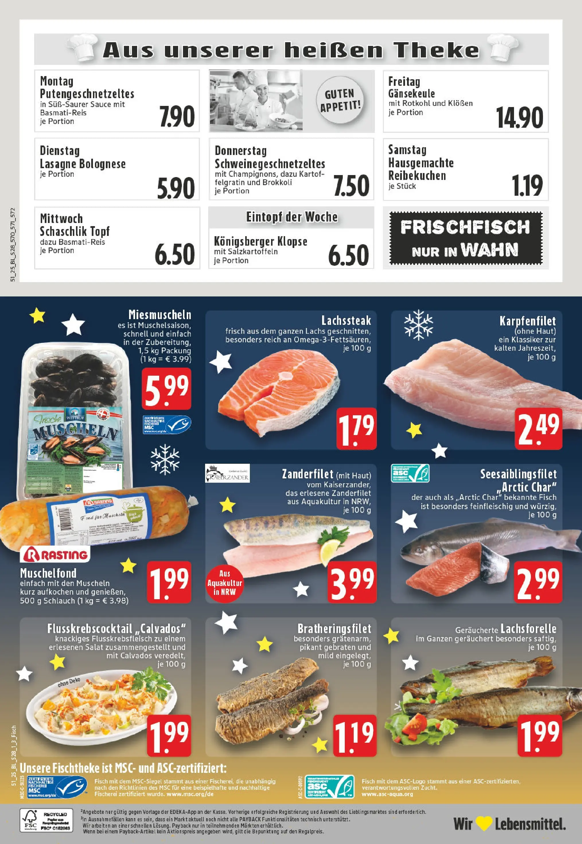 Edeka prospekt Köln	 (ab 15.12.2025) » Angebote Online | Seite: 30 | Produkte: Rotkohl, Theke, Lachs, Brokkoli