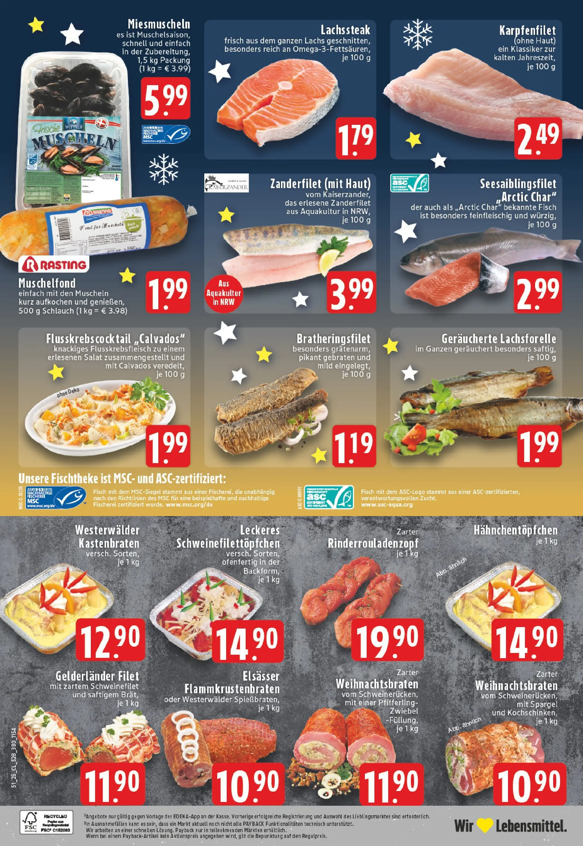 Edeka prospekt Bad Marienberg	 (ab 15.12.2025) » Angebote Online | Seite: 30 | Produkte: Spargel, Schweinefilet, Fisch, Steak