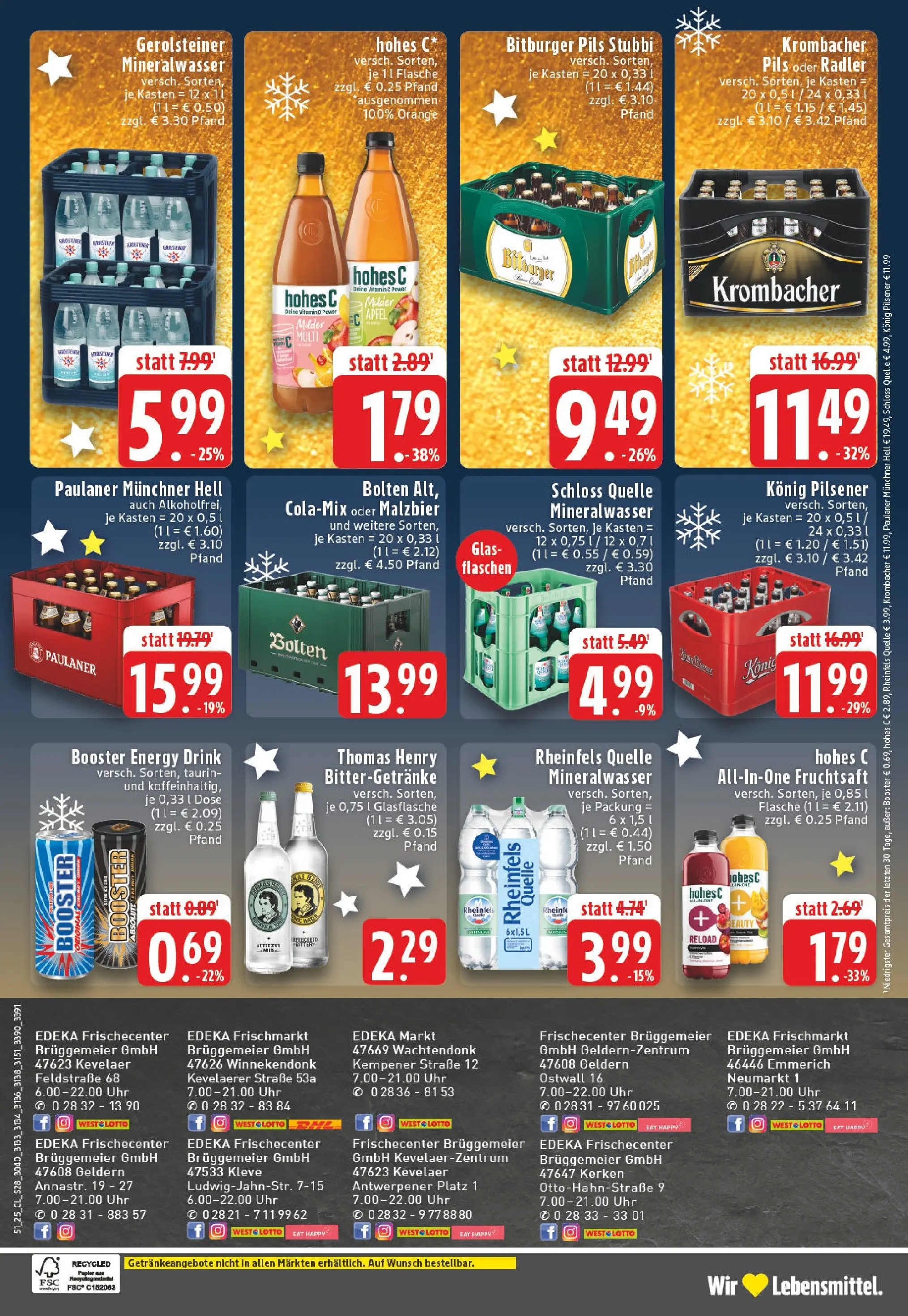 Edeka prospekt Kerken-Nieukerk	 (ab 15.12.2025) » Angebote Online | Seite: 30 | Produkte: Pils, Äpfel, Mineralwasser, Radler