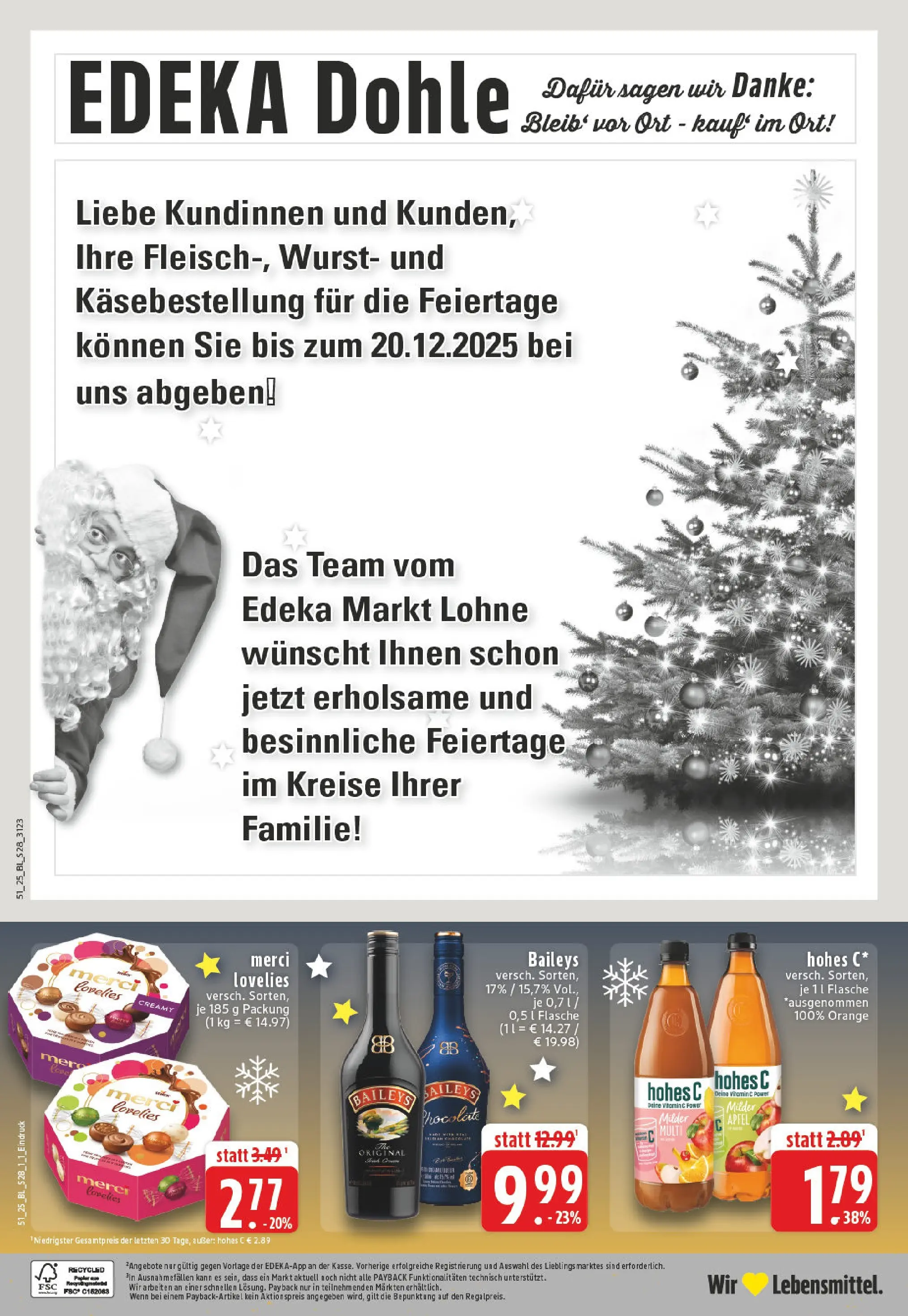 Edeka prospekt Hopsten	 (ab 15.12.2025) » Angebote Online | Seite: 30 | Produkte: Merci, Äpfel, Wurst, Hohes c