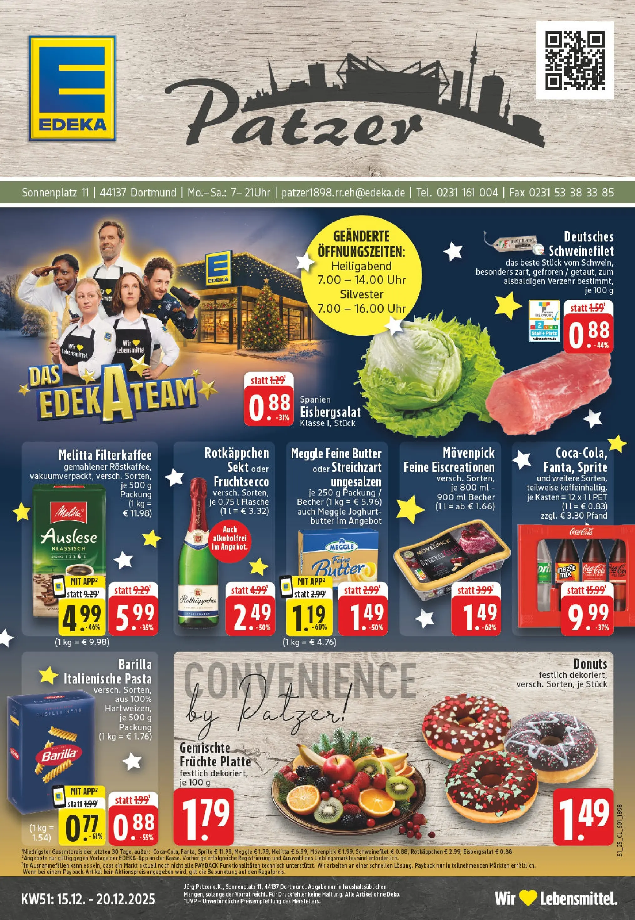 Edeka prospekt Dortmund	 (ab 15.12.2025) » Angebote Online | Seite: 1 | Produkte: Coca cola, Eisbergsalat, Fruchtsecco, Rotkäppchen