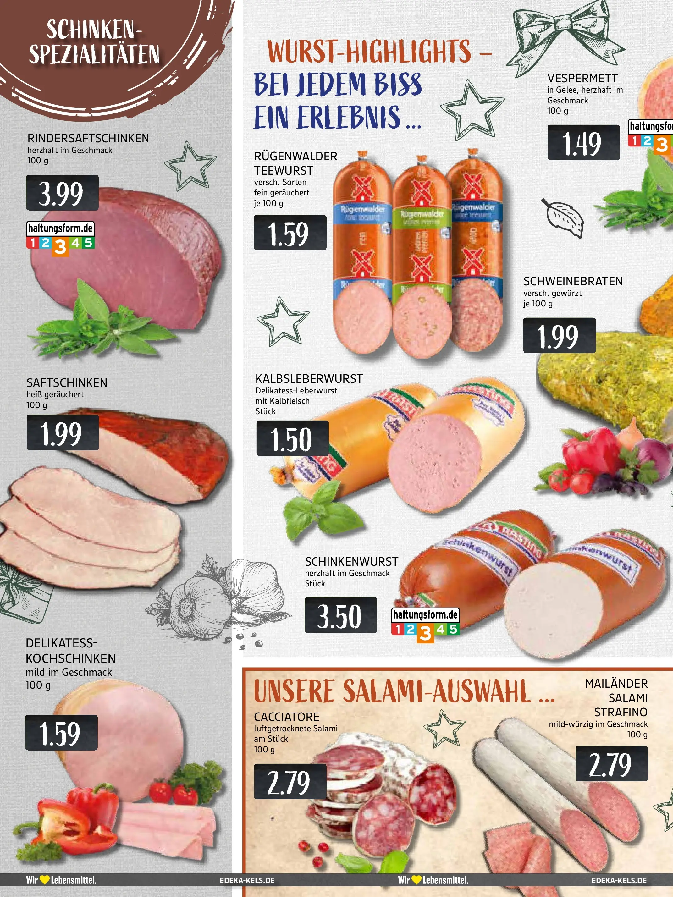 Edeka prospekt Mülheim A. D. Ruhr	 (ab 15.12.2025) » Angebote Online | Seite: 4 | Produkte: Wurst, Salami, Schinken