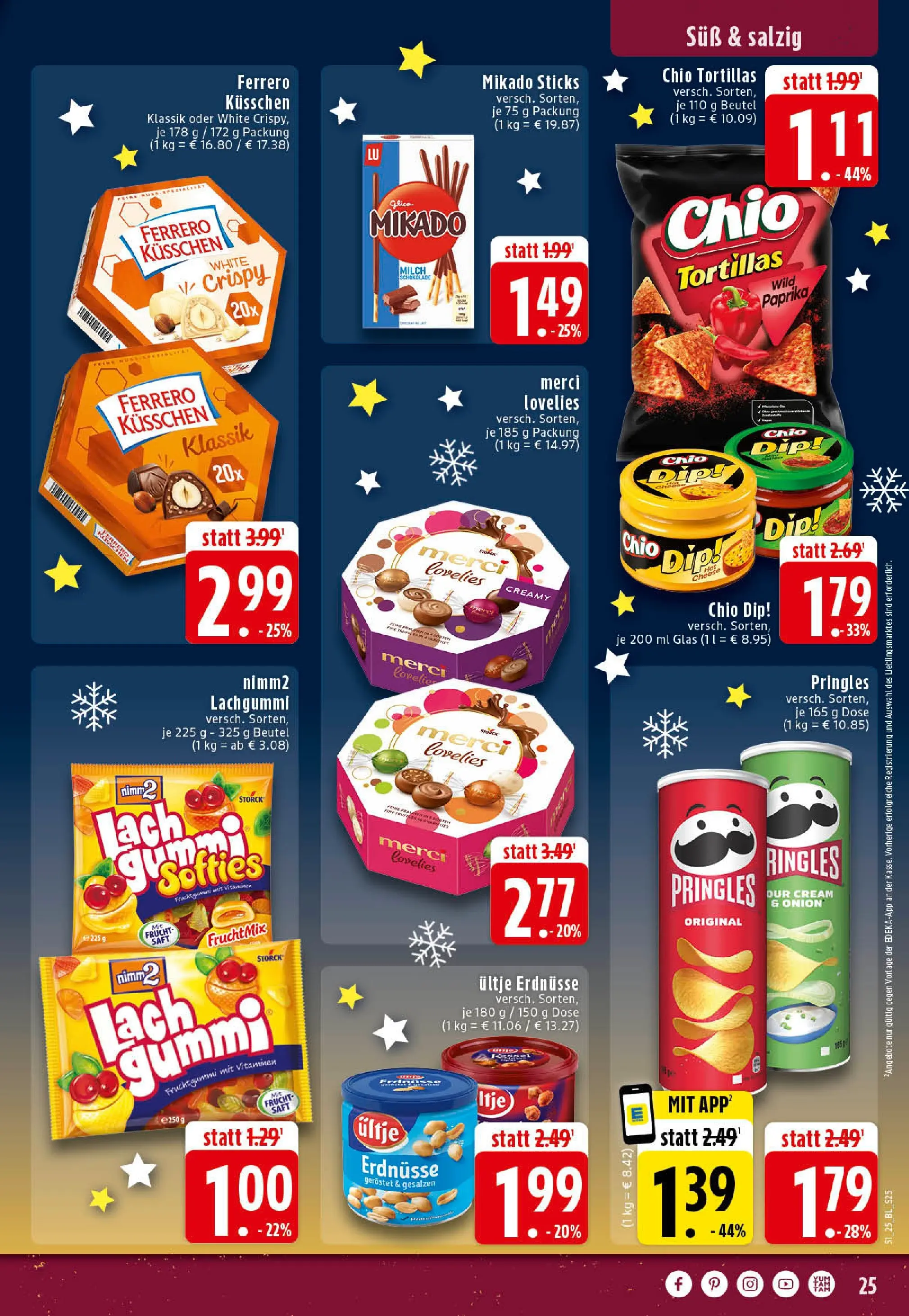 Edeka prospekt Rheine	 (ab 15.12.2025) » Angebote Online | Seite: 25 | Produkte: Merci, Ultje erdnusse, Erdnüsse, Chips