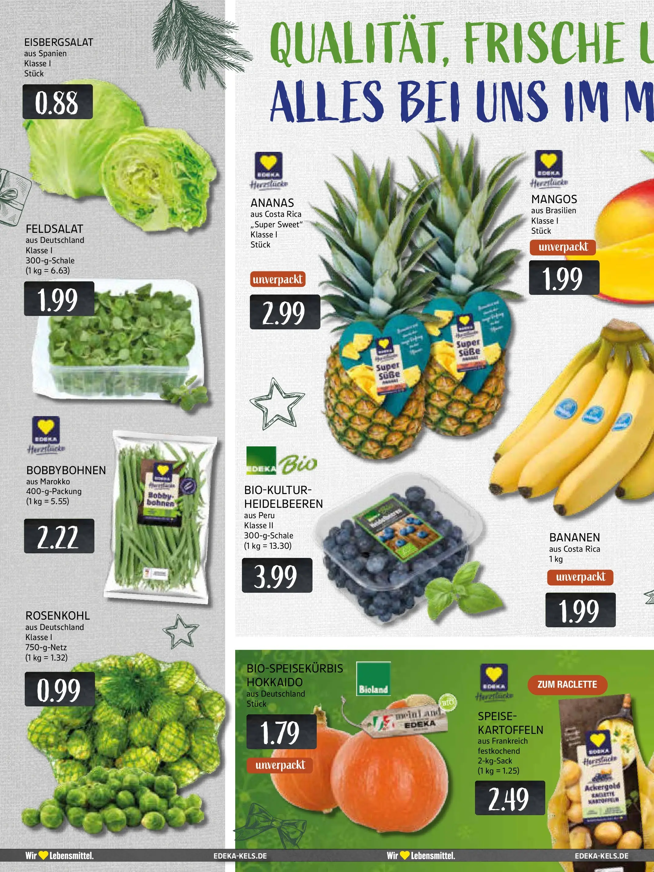 Edeka prospekt Mülheim A. D. Ruhr	 (ab 15.12.2025) » Angebote Online | Seite: 8 | Produkte: Eisbergsalat, Heidelbeeren, Mango, Raclette