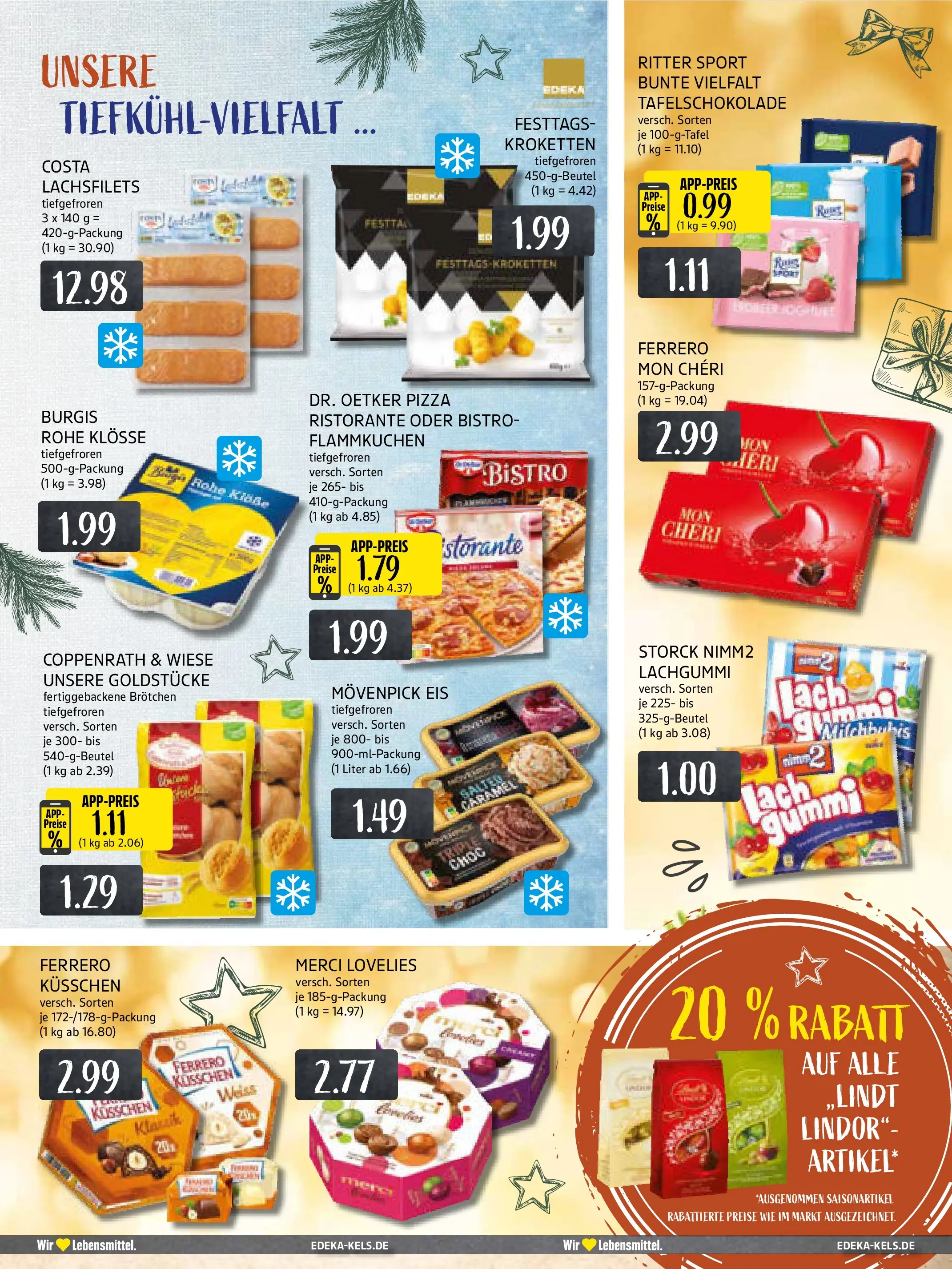 Edeka prospekt Mülheim A. D. Ruhr	 (ab 15.12.2025) » Angebote Online | Seite: 13 | Produkte: Merci, Ritter sport, Movenpick eis, Pizza