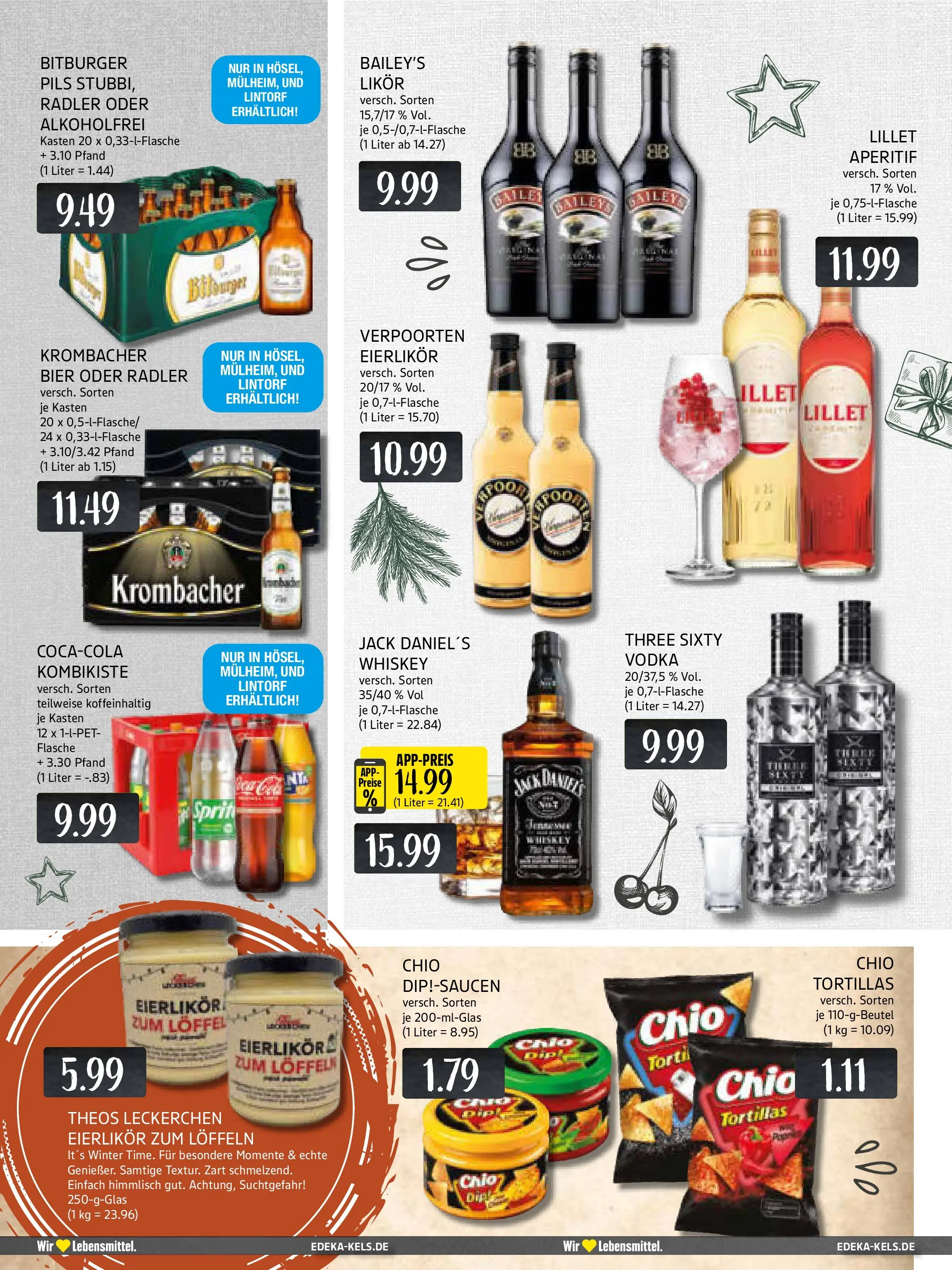 Edeka prospekt Mülheim A. D. Ruhr	 (ab 15.12.2025) » Angebote Online | Seite: 14 | Produkte: Likör, Pils, Krombacher, Vodka