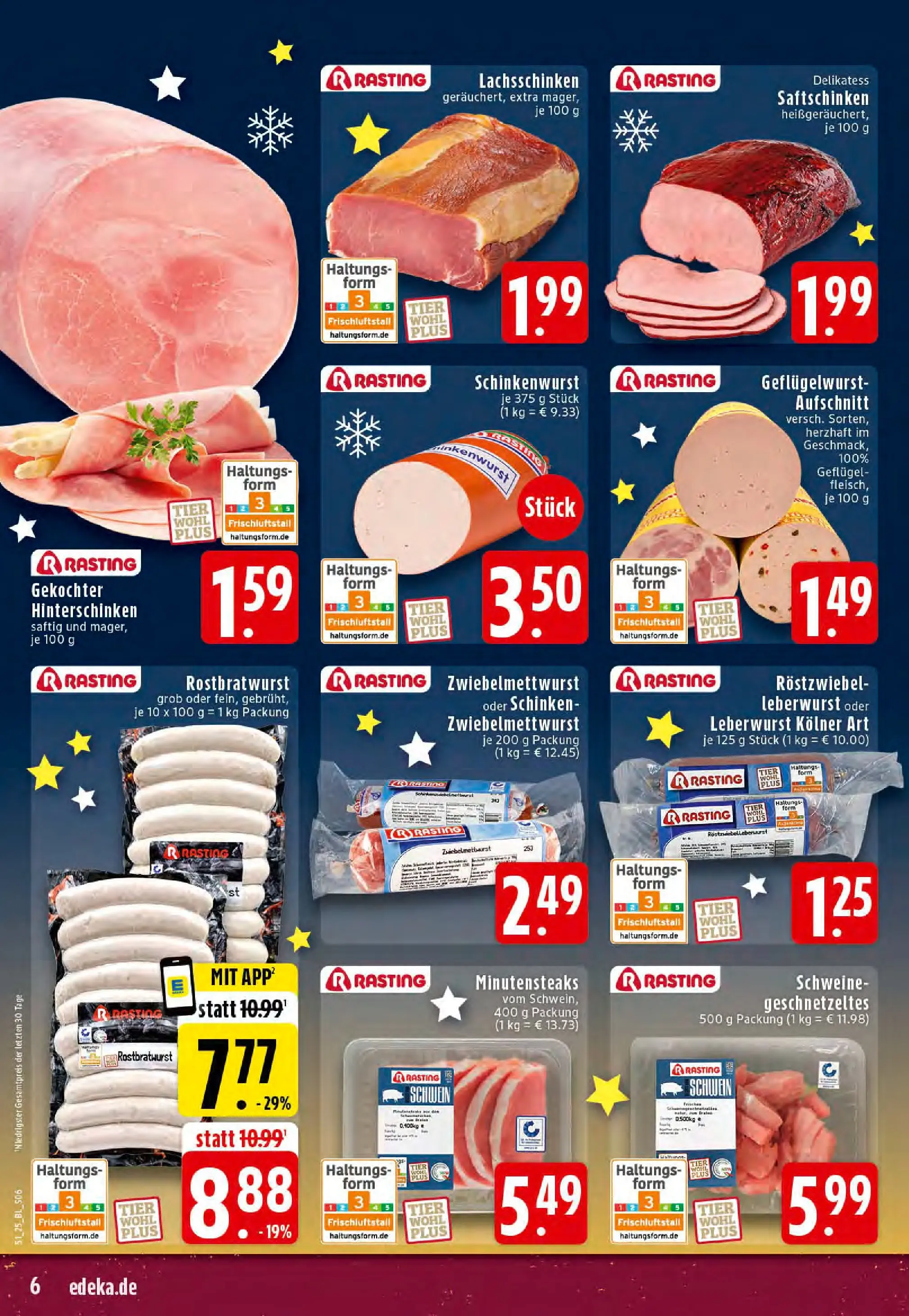 Edeka prospekt Dortmund-Eving	 (ab 15.12.2025) » Angebote Online | Seite: 6 | Produkte: Schinken, Steak