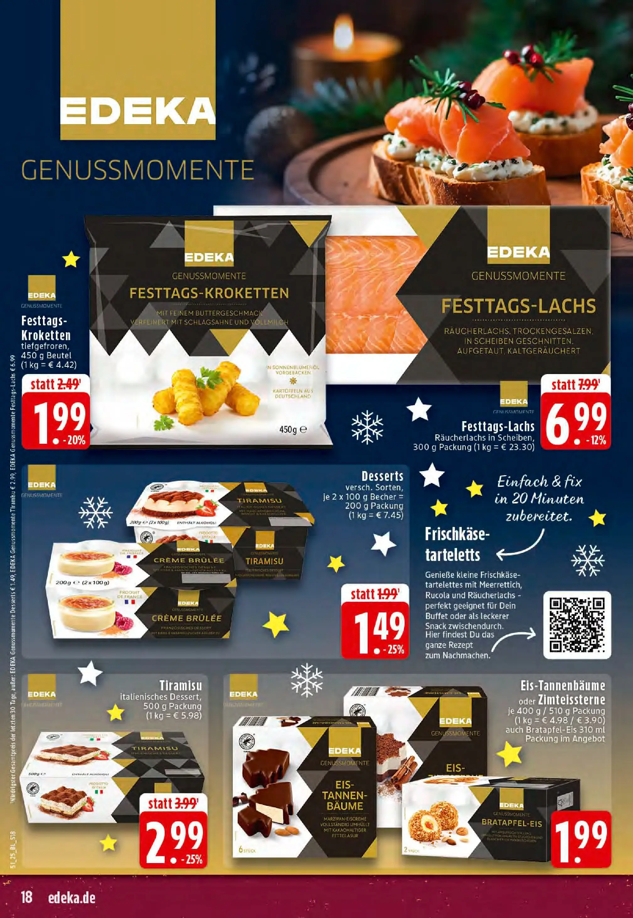 Edeka prospekt Dortmund-Eving	 (ab 15.12.2025) » Angebote Online | Seite: 18 | Produkte: Rucola, Creme brulee, Kartoffeln, Frischkase
