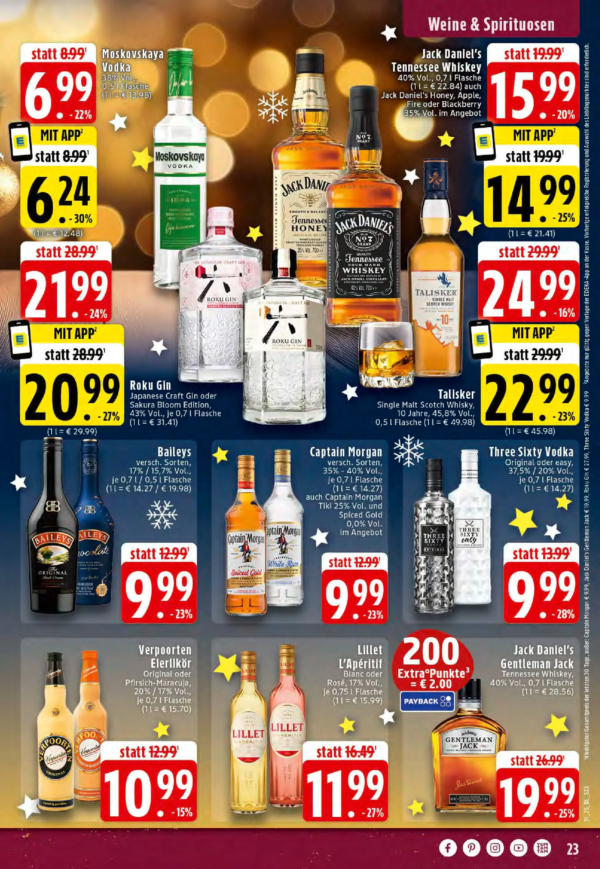 Edeka prospekt Dortmund-Eving	 (ab 15.12.2025) » Angebote Online | Seite: 23 | Produkte: Captain morgan, Vodka, Gin, Whiskey
