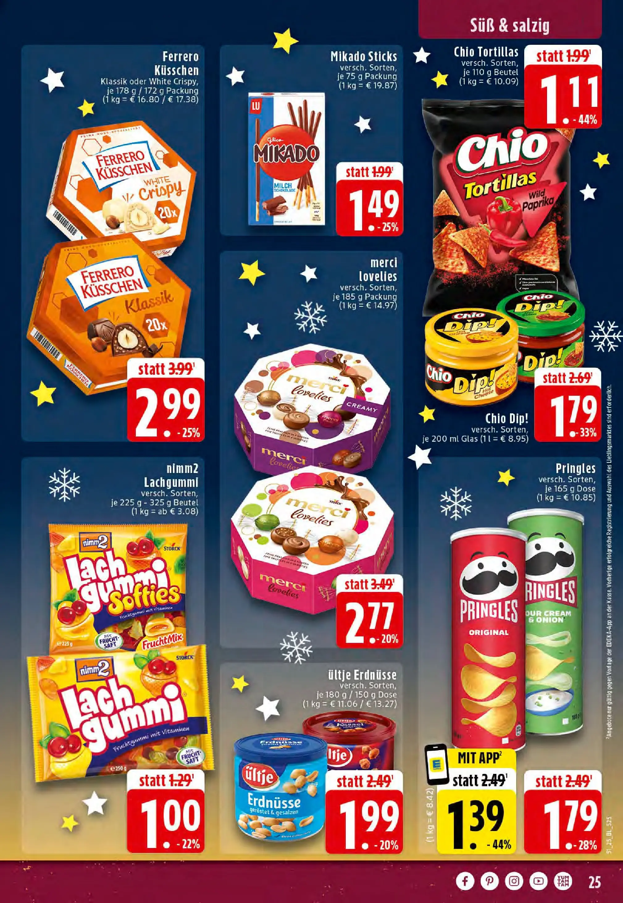 Edeka prospekt Dortmund-Eving	 (ab 15.12.2025) » Angebote Online | Seite: 25 | Produkte: Merci, Erdnüsse, Pringles, Chips