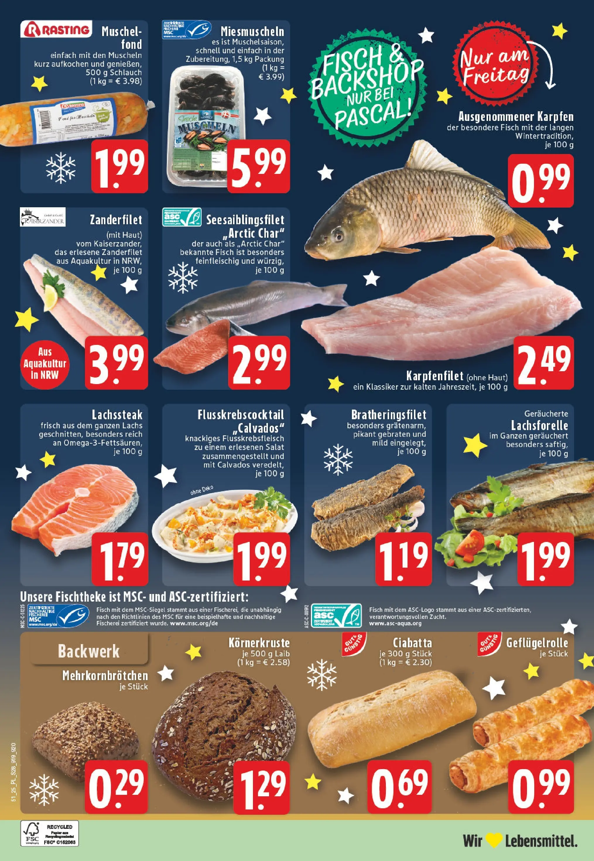 Edeka prospekt Xanten	 (ab 15.12.2025) » Angebote Online | Seite: 30 | Produkte: Fisch, Lachs, Steak, Salat