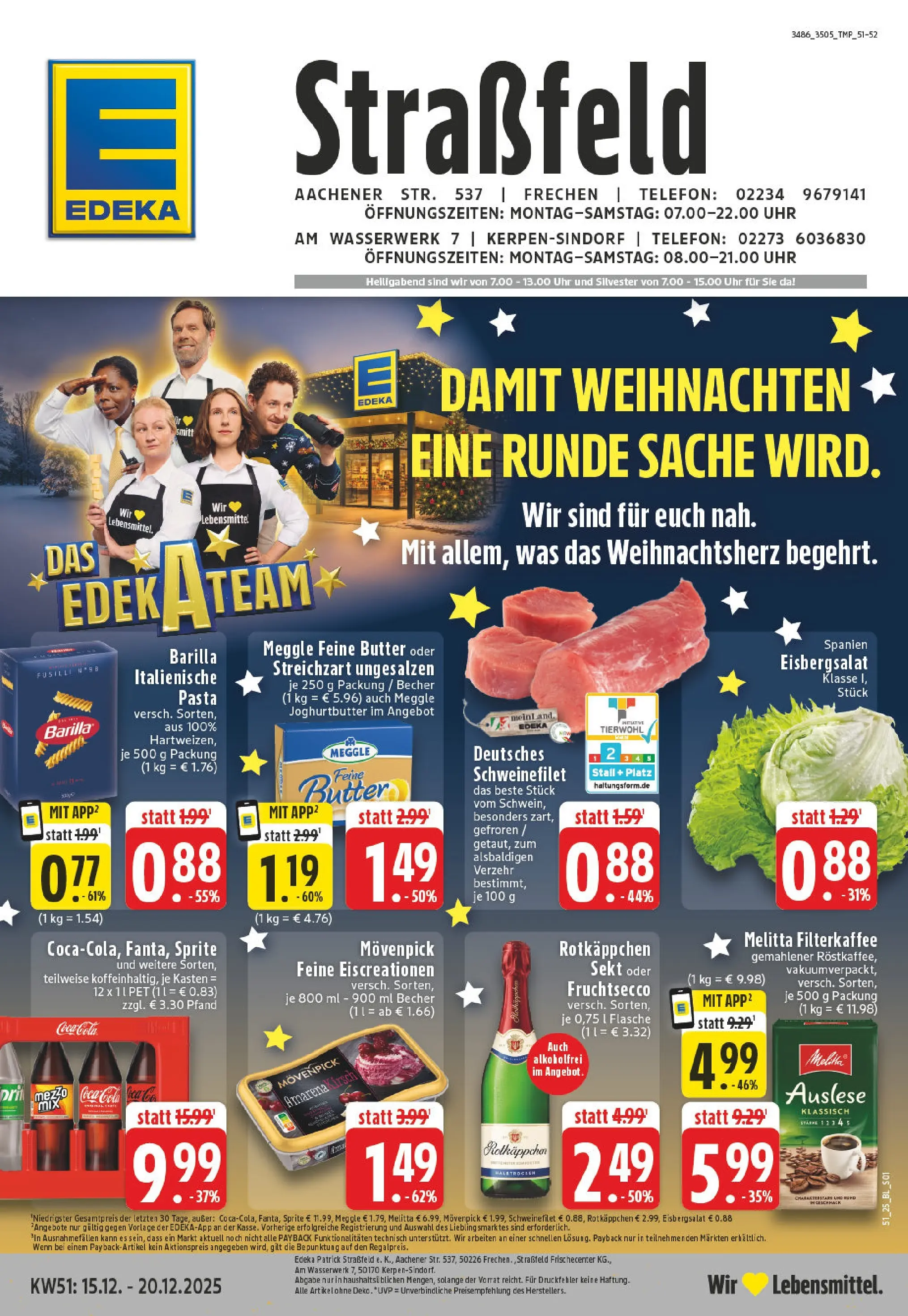 Edeka prospekt Kerpen	 (ab 15.12.2025) » Angebote Online | Seite: 1 | Produkte: Rotkappchen sekt, Sekt, Rotkäppchen, Pasta
