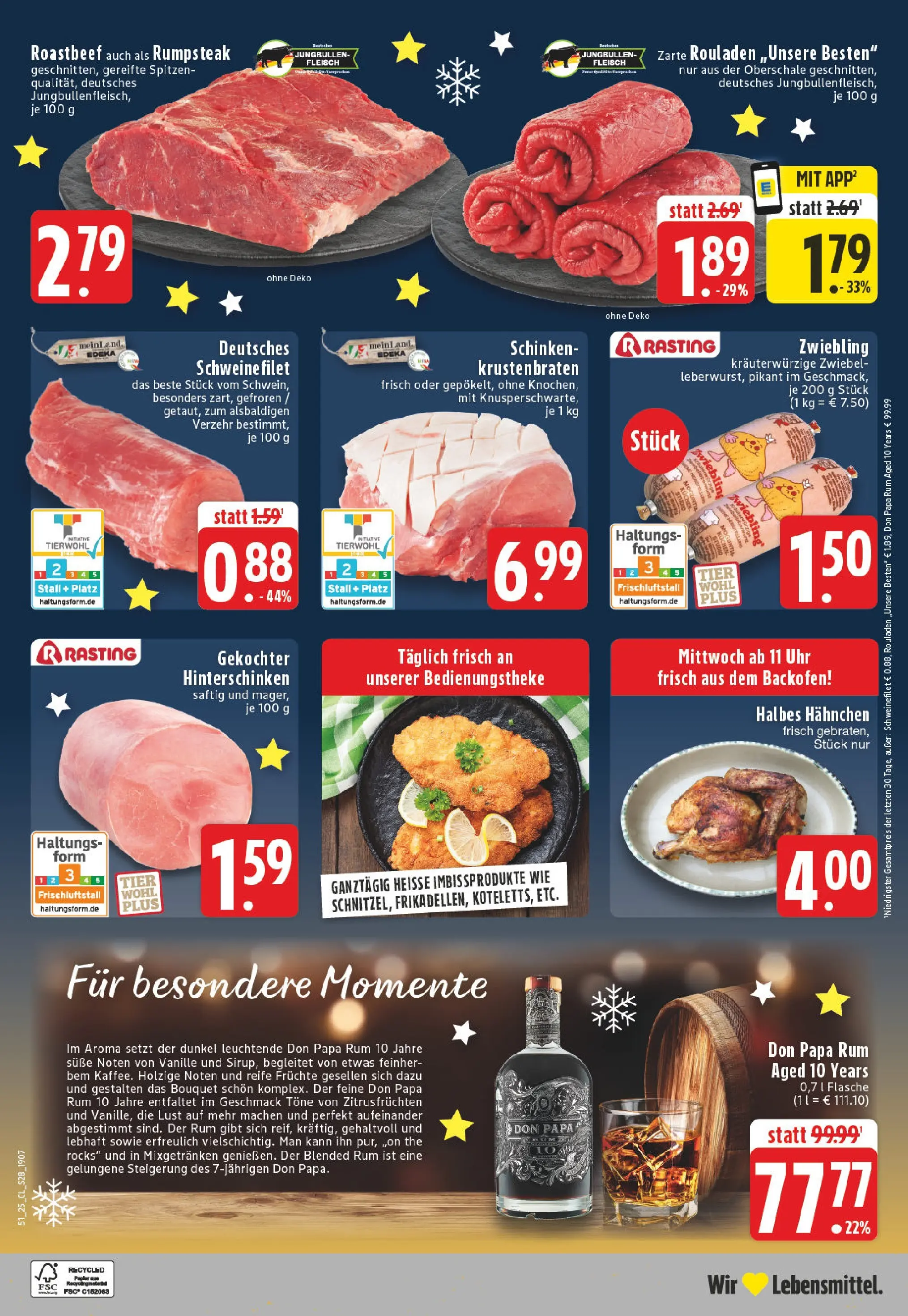 Edeka prospekt Paderborn	 (ab 15.12.2025) » Angebote Online | Seite: 30 | Produkte: Hahnchen, Rum, Schinken, Kuchen
