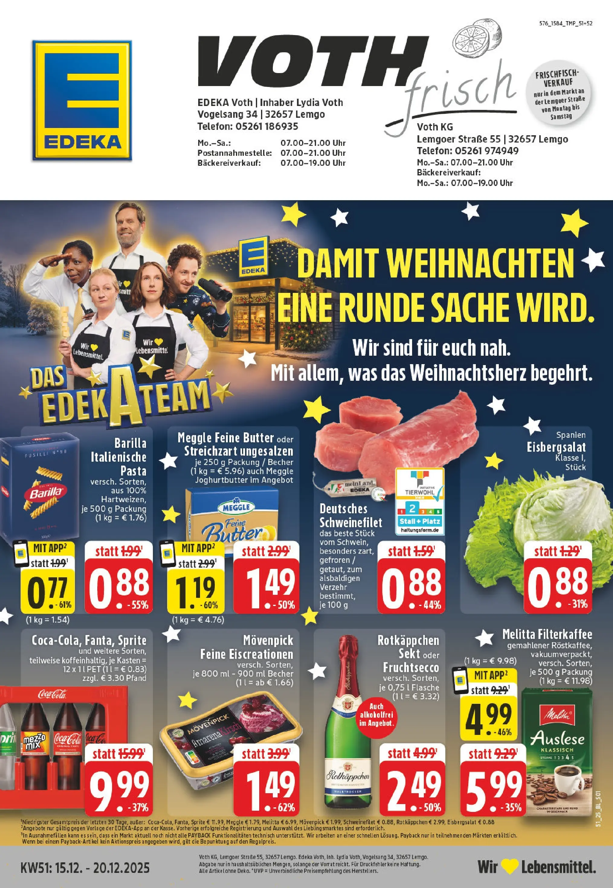Edeka prospekt Lemgo	 (ab 15.12.2025) » Angebote Online | Seite: 1 | Produkte: Rotkappchen sekt, Eisbergsalat, Fruchtsecco, Rotkäppchen
