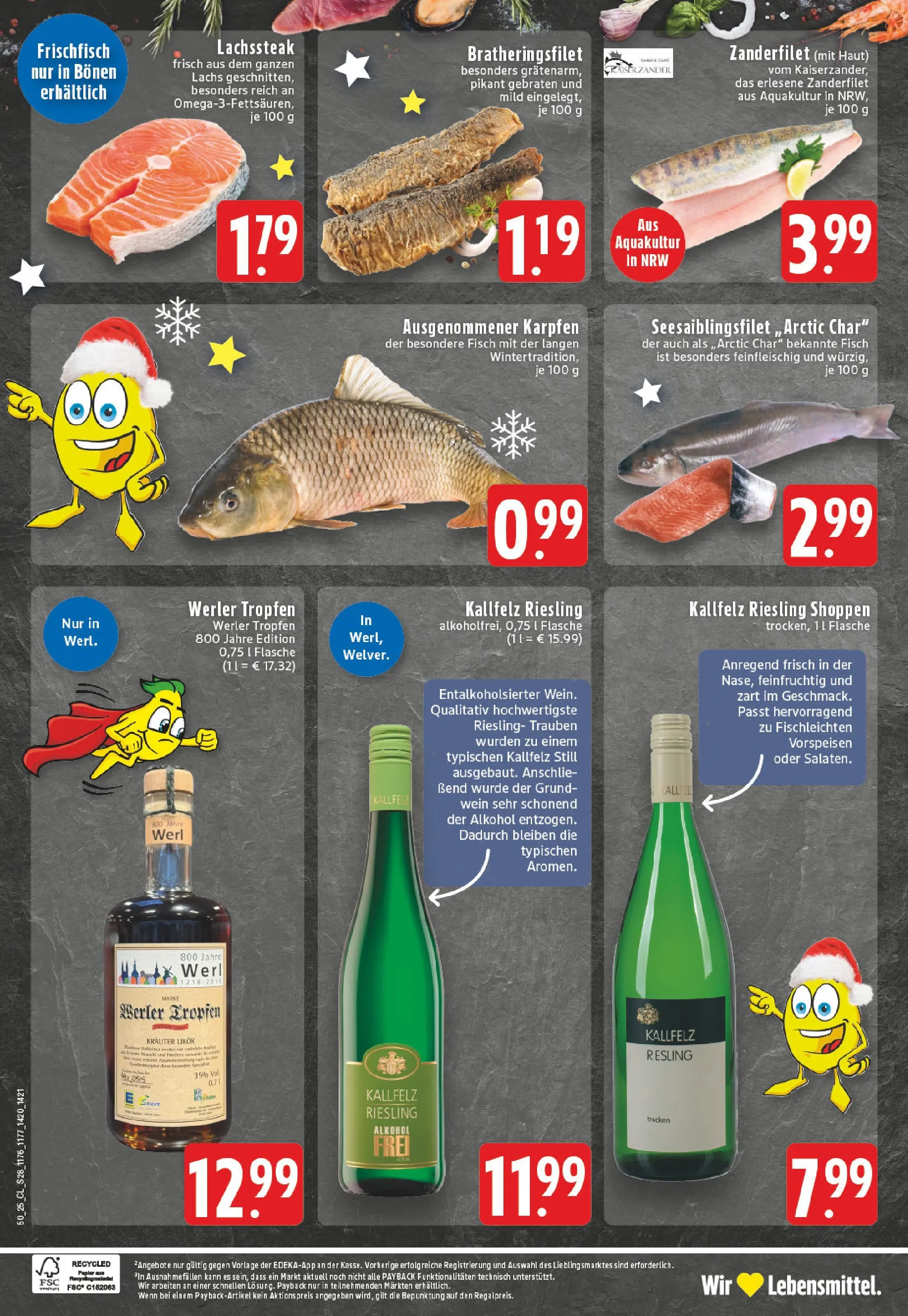Edeka prospekt Werl	 (ab 15.12.2025) » Angebote Online | Seite: 30 | Produkte: Trauben, Likör, Lachs, Steak
