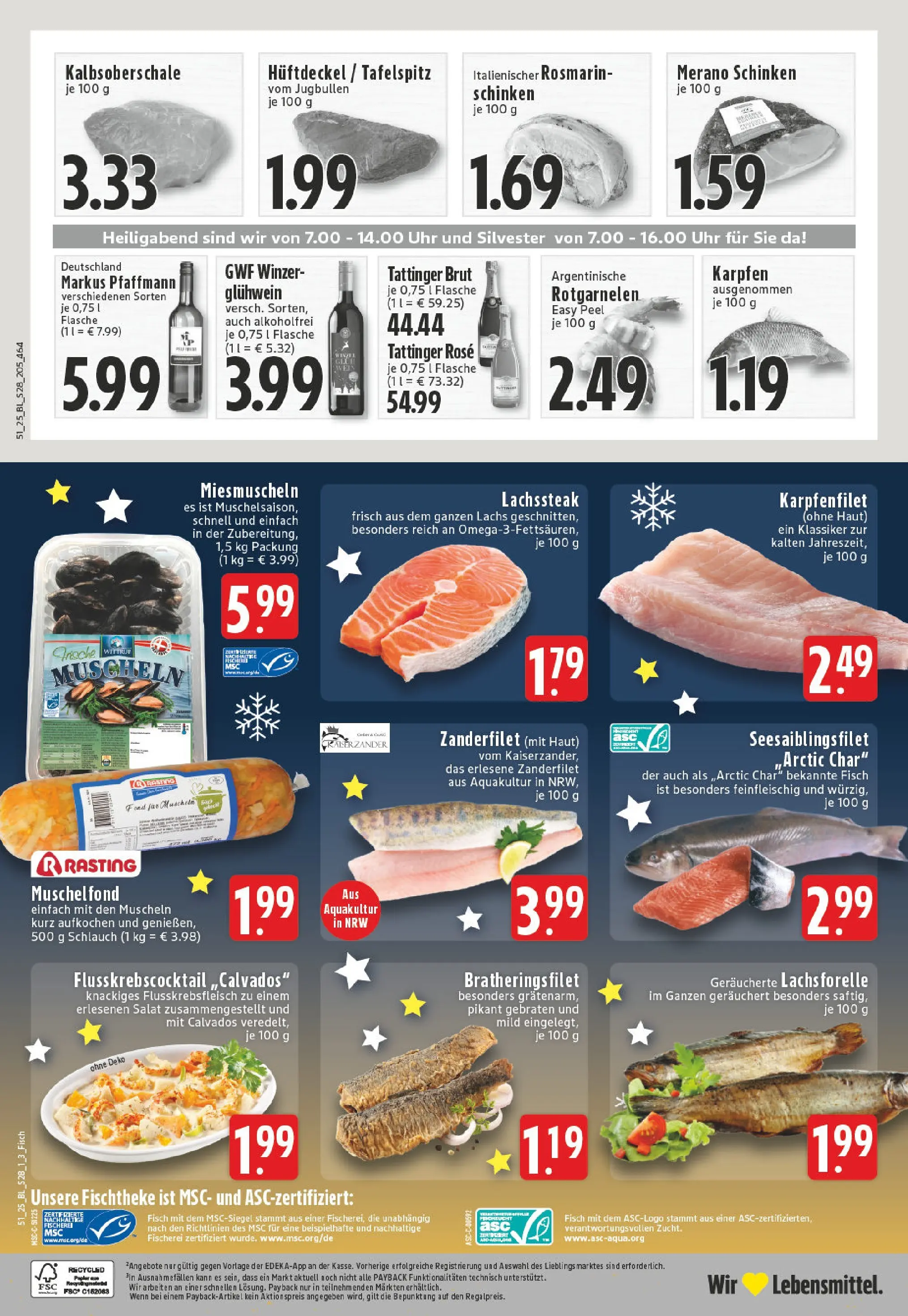Edeka prospekt Königswinter - Oberpleis	 (ab 15.12.2025) » Angebote Online | Seite: 30 | Produkte: Tafelspitz, Fisch, Schinken, Uhr