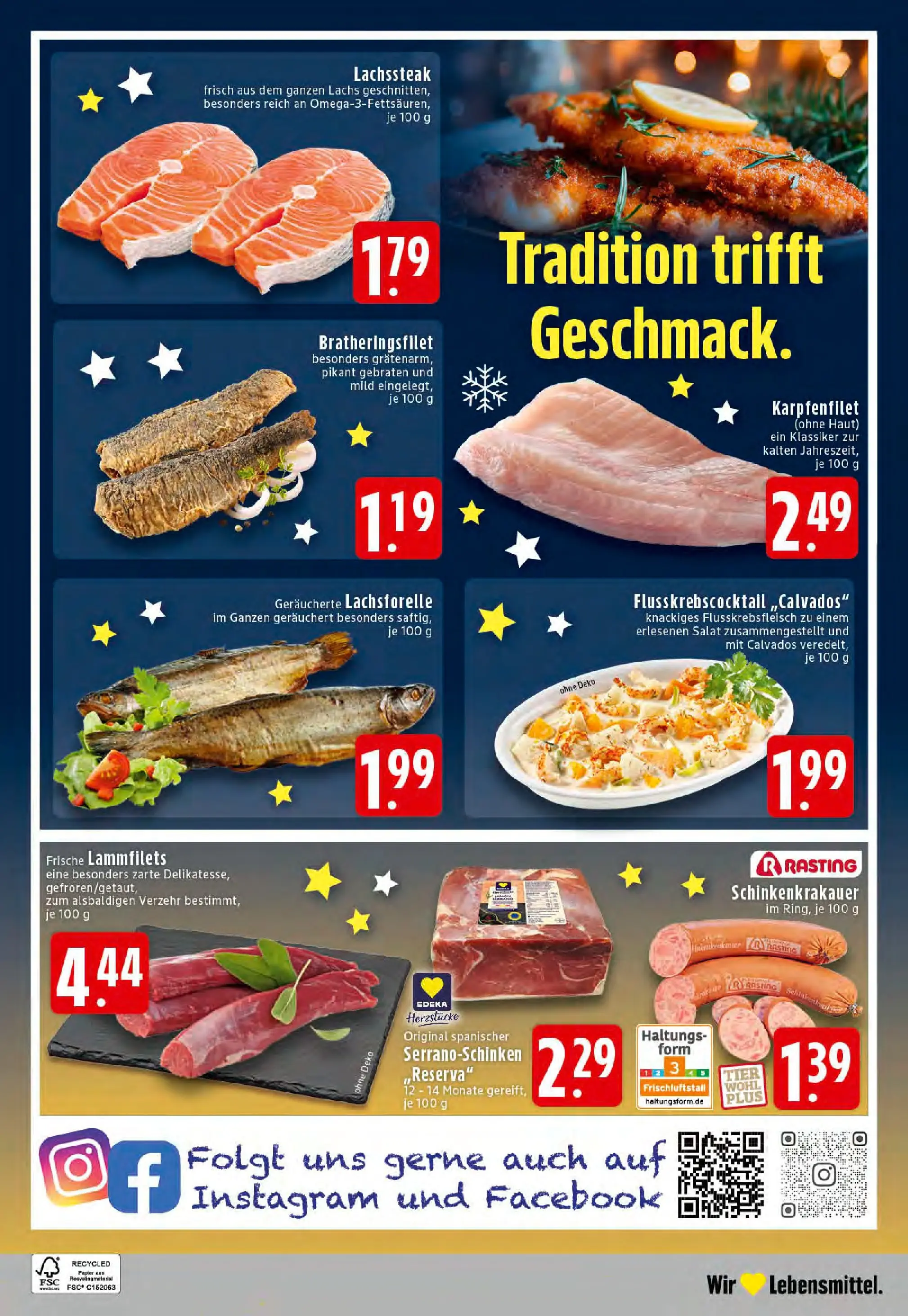 Edeka prospekt Dortmund-Eving	 (ab 15.12.2025) » Angebote Online | Seite: 28 | Produkte: Lachs, Steak, Salat