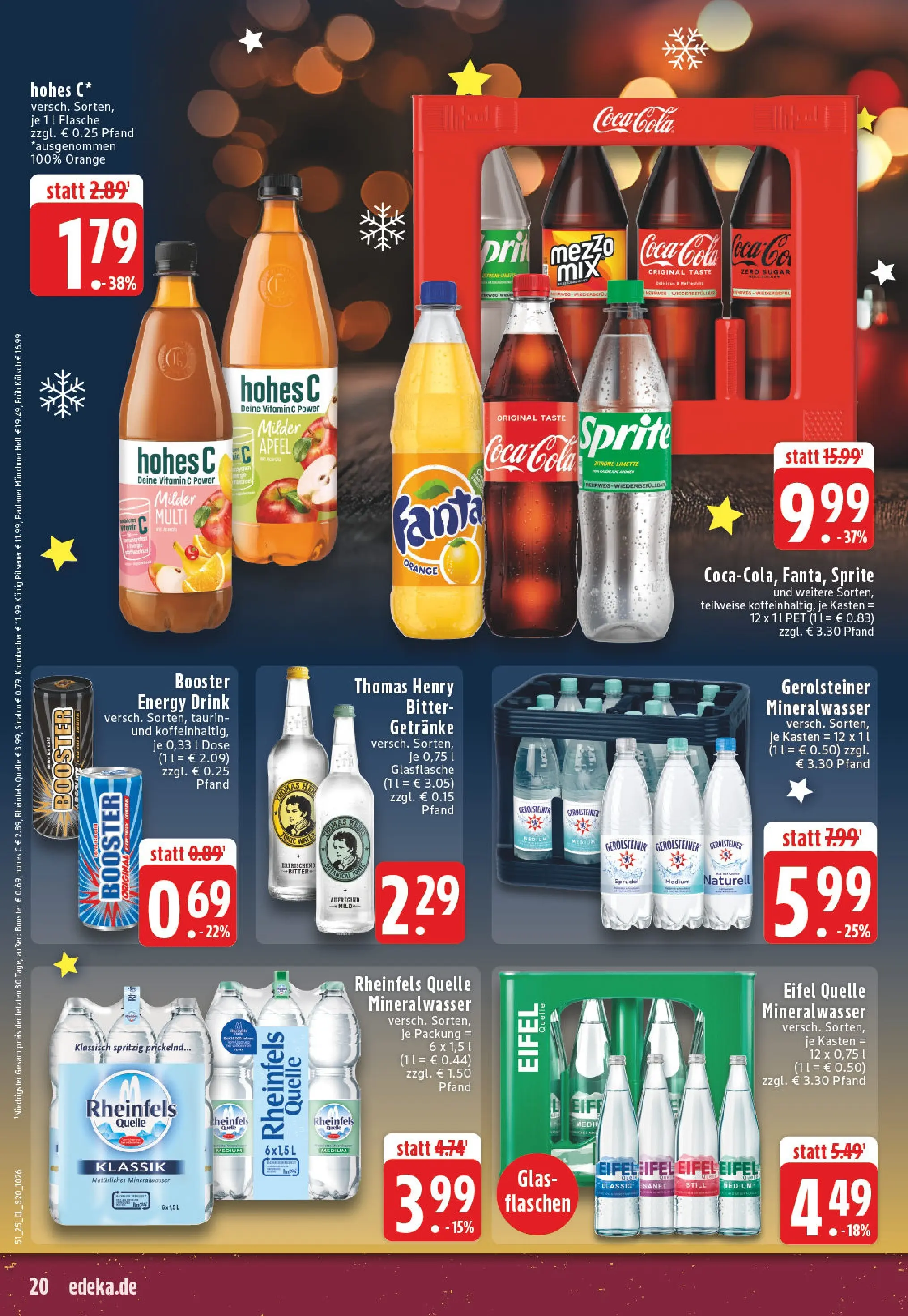 Edeka prospekt Koblenz	 (ab 15.12.2025) » Angebote Online | Seite: 20 | Produkte: Sinalco, Äpfel, Mineralwasser, Gerolsteiner
