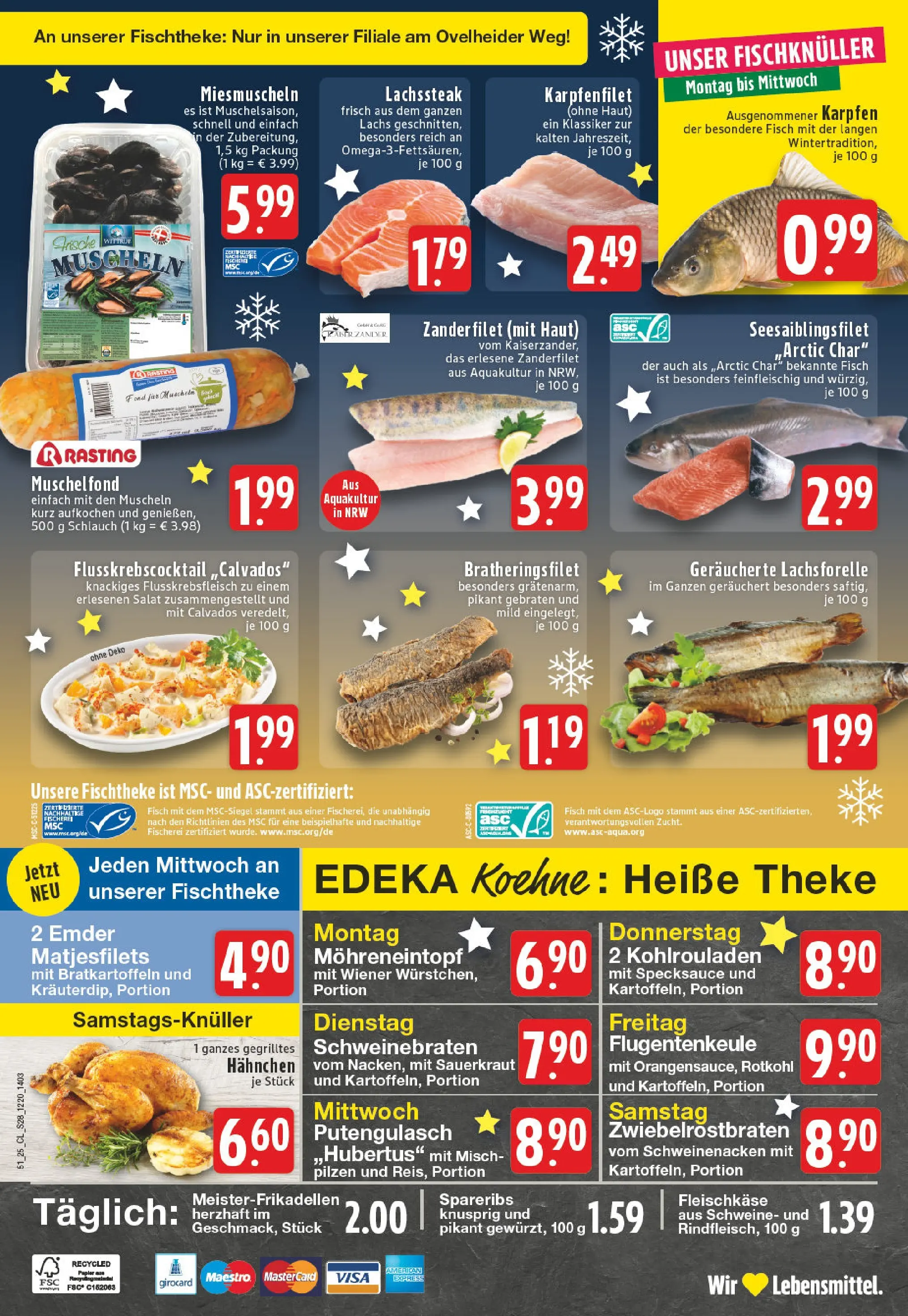 Edeka prospekt Marl	 (ab 15.12.2025) » Angebote Online | Seite: 30 | Produkte: Theke, Fisch, Lachs, Salat