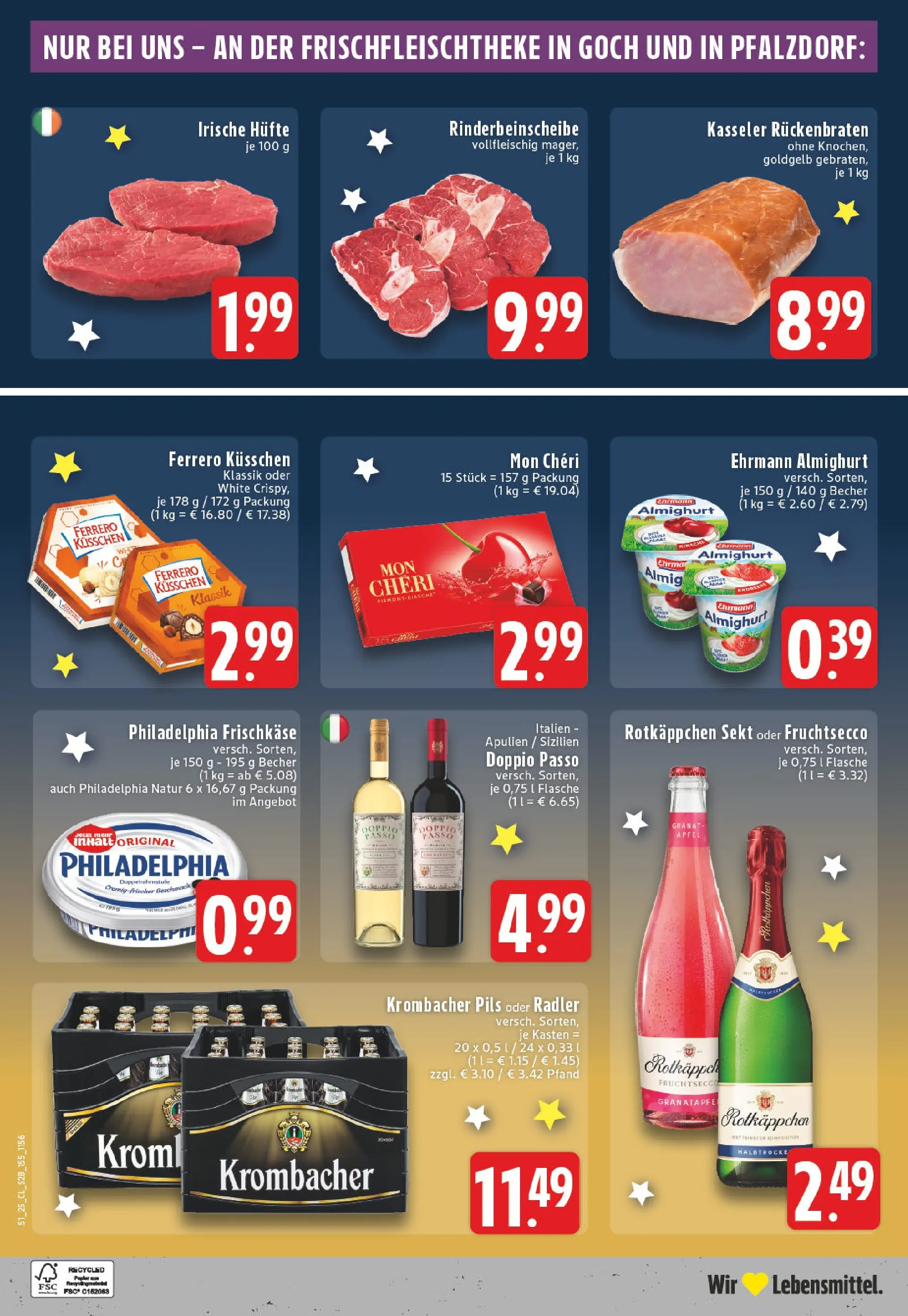 Edeka prospekt Goch	 (ab 15.12.2025) » Angebote Online | Seite: 30 | Produkte: Sekt, Doppio Passo, Krombacher, Frischkase