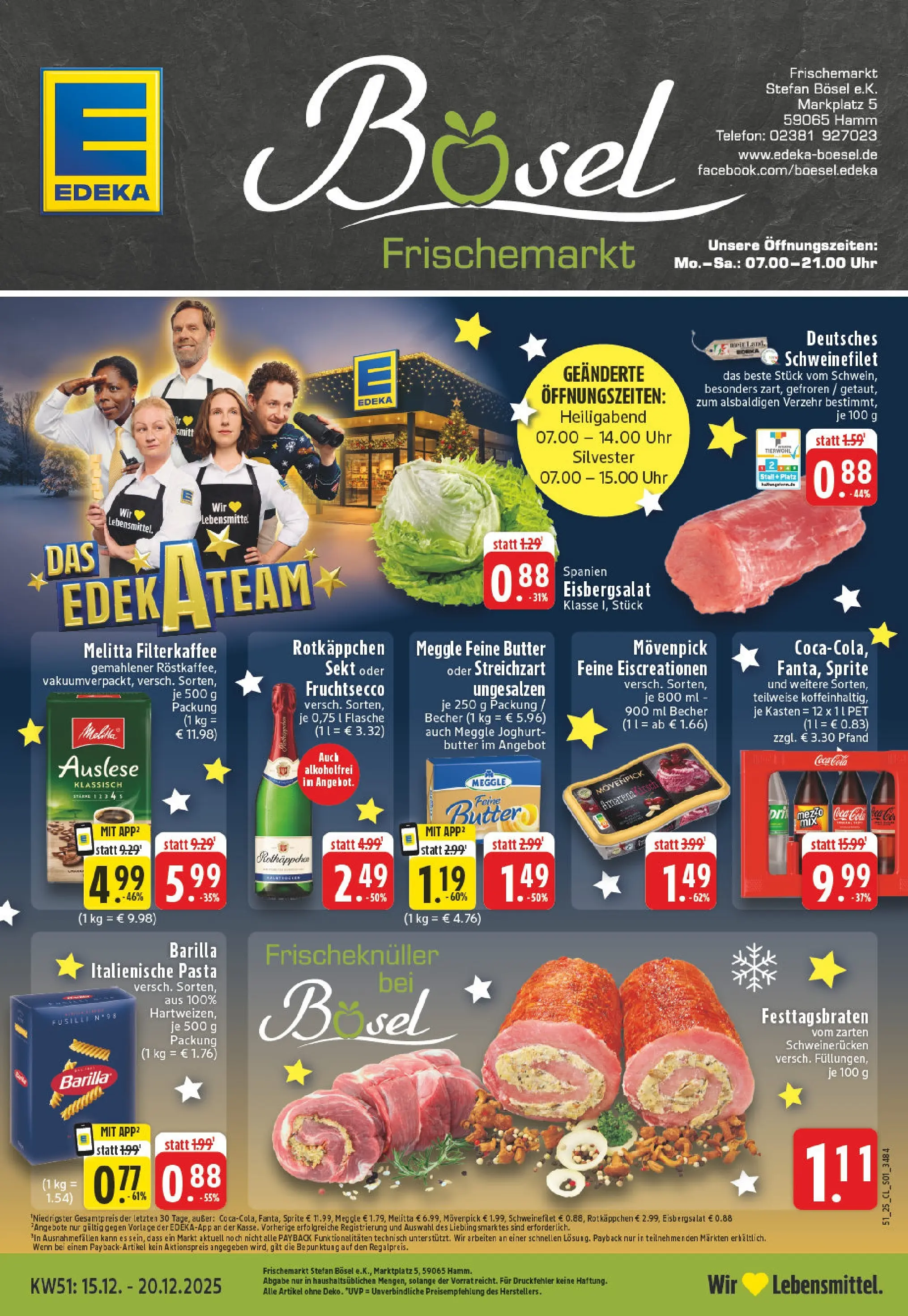 Edeka prospekt Hamm	 (ab 15.12.2025) » Angebote Online | Seite: 1 | Produkte: Joghurt, Sekt, Schweinefilet, Telefon