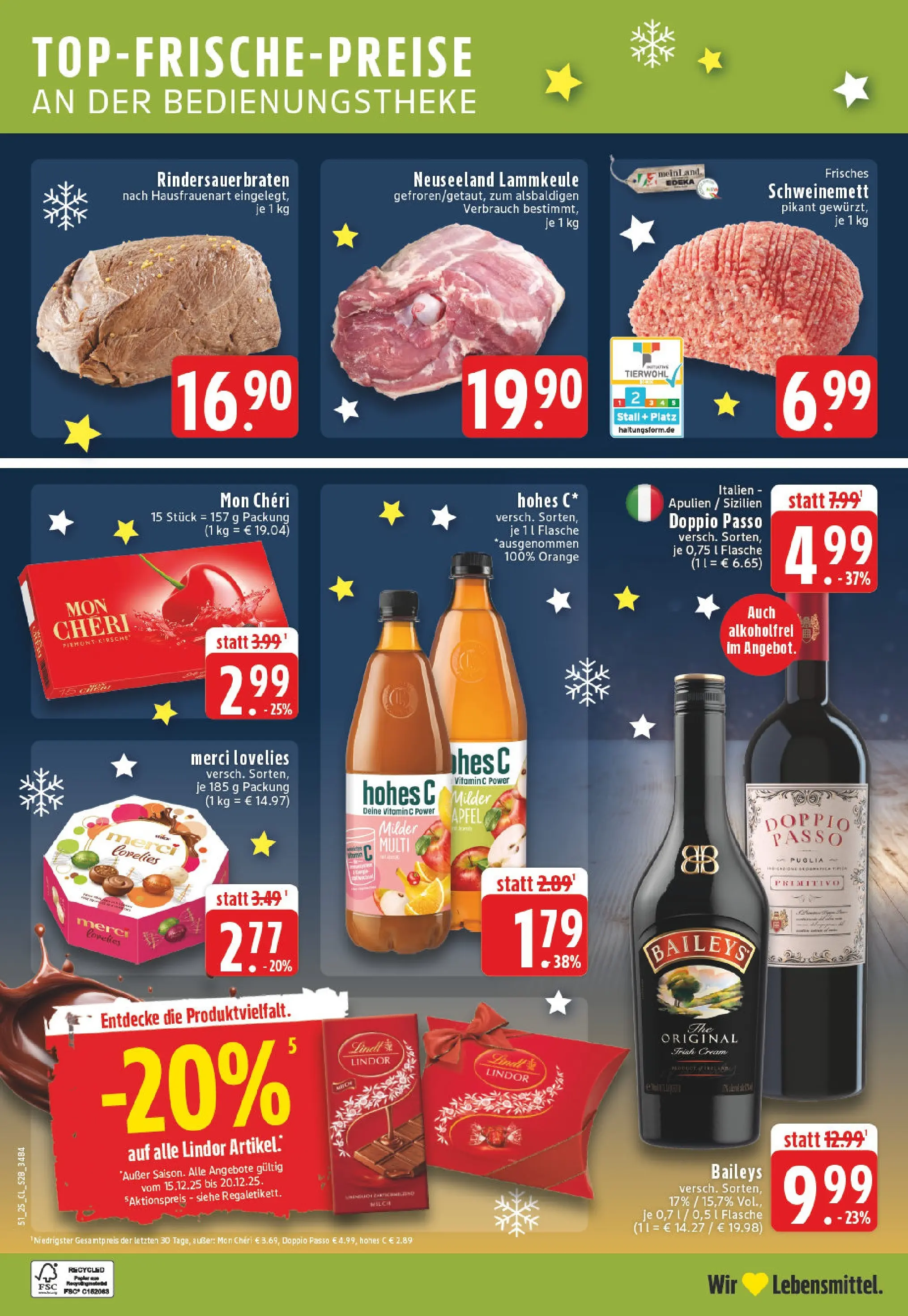 Edeka prospekt Hamm	 (ab 15.12.2025) » Angebote Online | Seite: 30 | Produkte: Milch, Äpfel, Baileys, Lindt