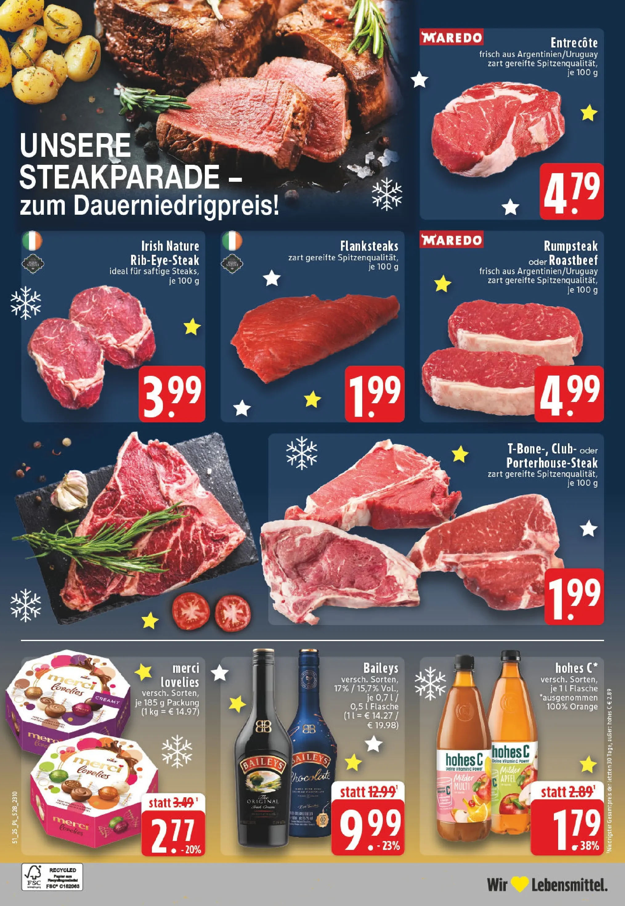 Edeka prospekt Goch	 (ab 15.12.2025) » Angebote Online | Seite: 30 | Produkte: Rumpsteak, Roastbeef, Hohes c, Steak