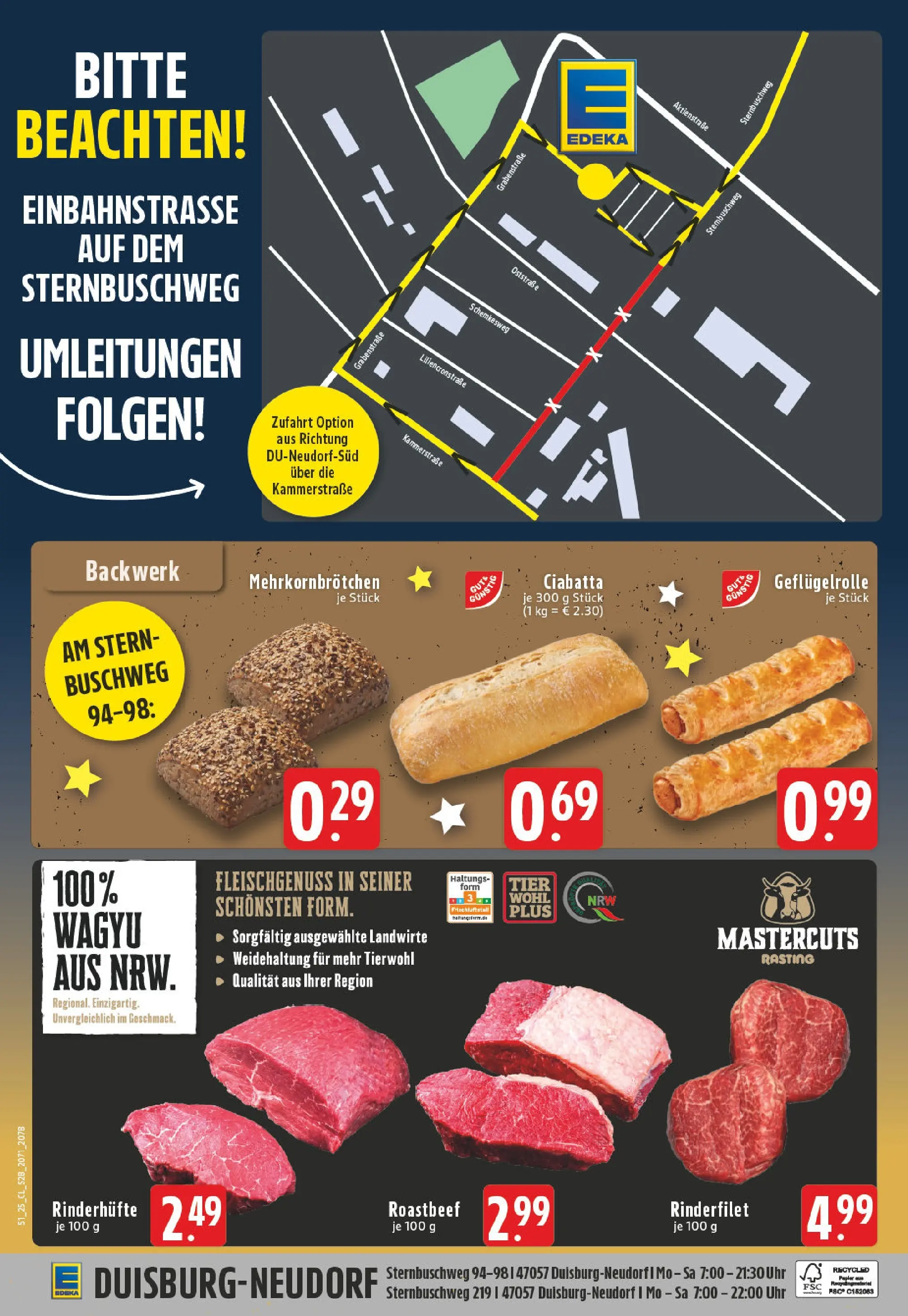 Edeka prospekt Duisburg	 (ab 15.12.2025) » Angebote Online | Seite: 30 | Produkte: Rinderfilet, Roastbeef, Uhr