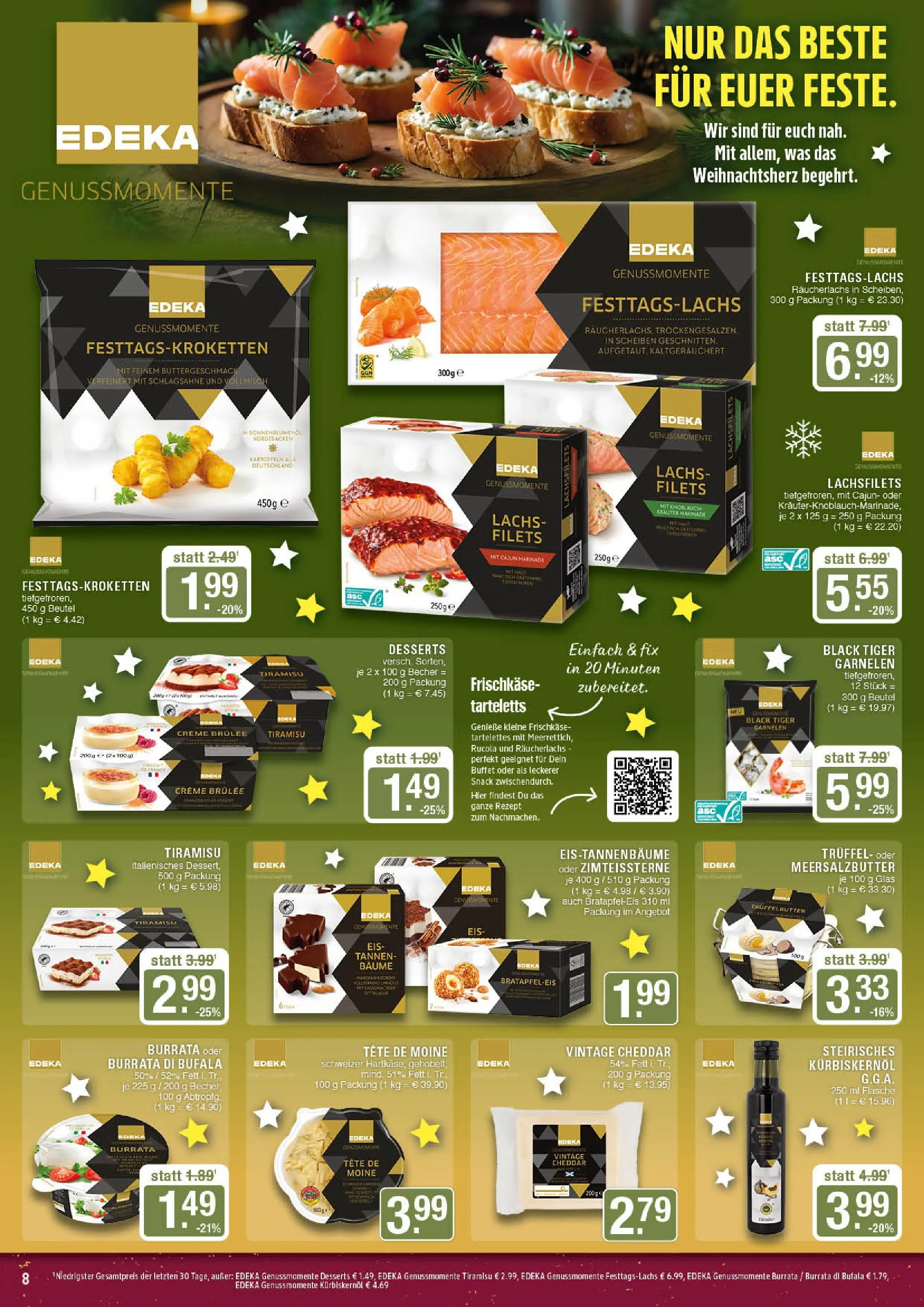 Edeka prospekt Marl	 (ab 15.12.2025) » Angebote Online | Seite: 8 | Produkte: Butter, Rucola, Creme, Räucherlachs