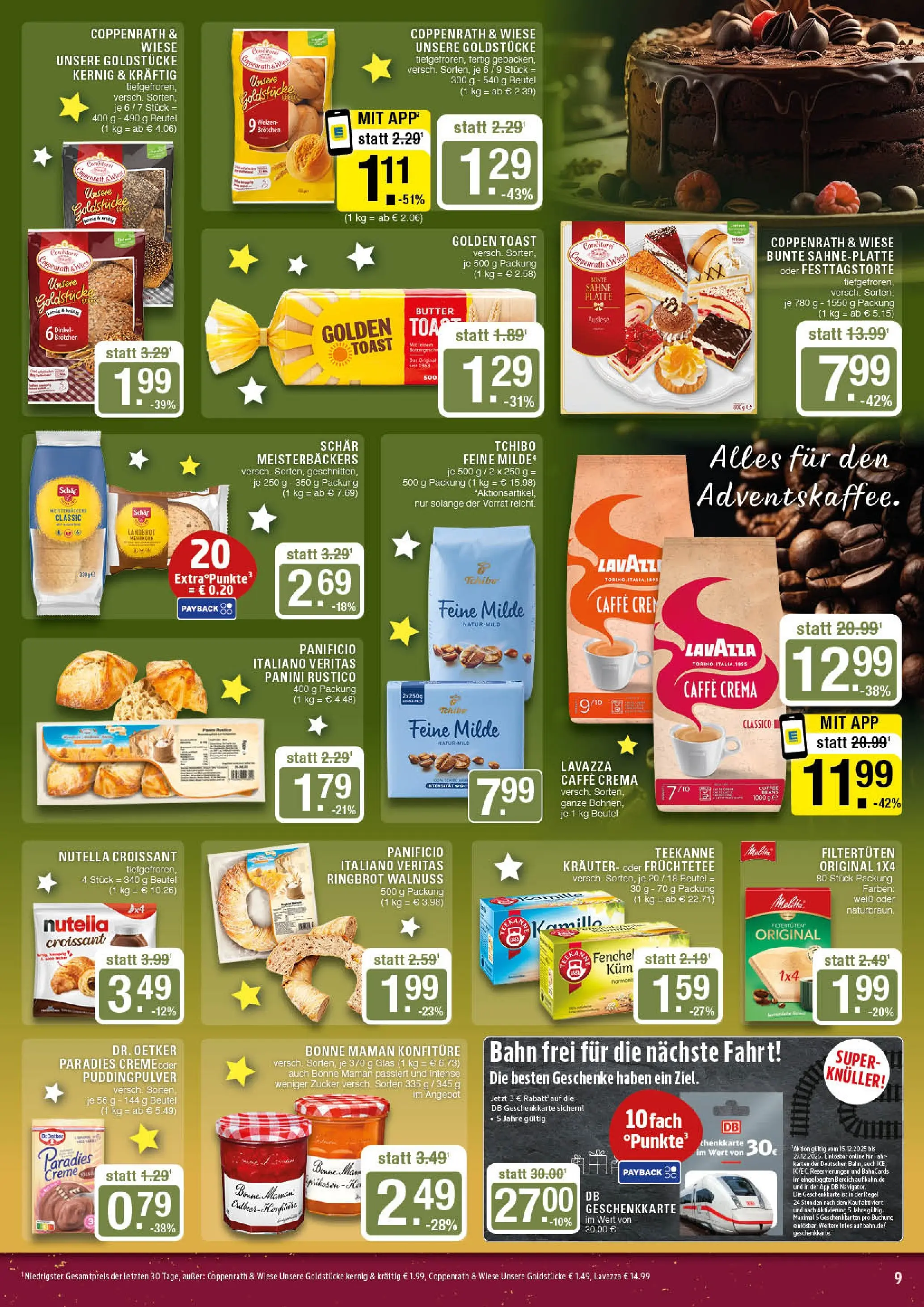 Edeka prospekt Marl	 (ab 15.12.2025) » Angebote Online | Seite: 9 | Produkte: Lavazza, Butter, Teekanne, Bonne maman
