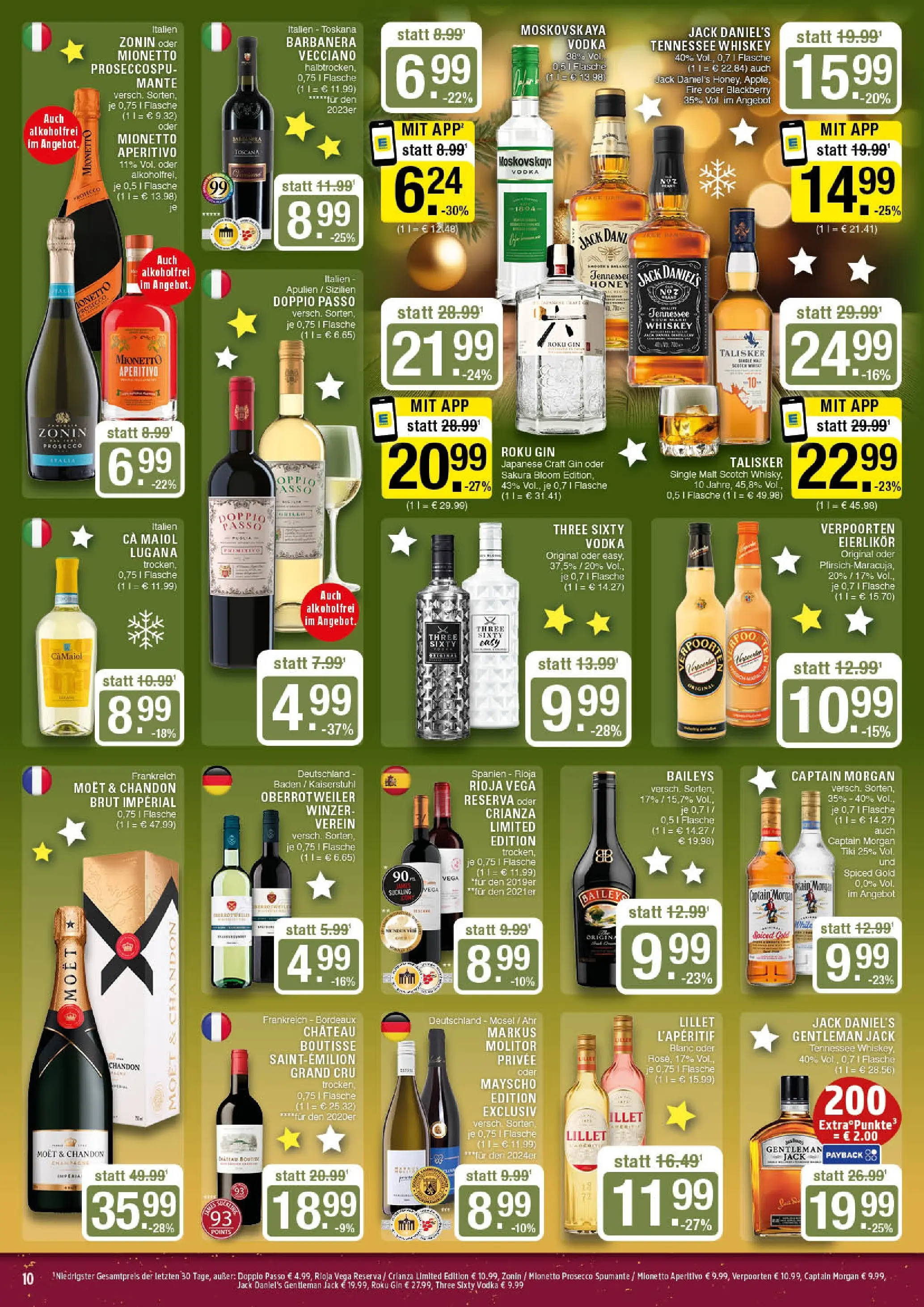 Edeka prospekt Marl	 (ab 15.12.2025) » Angebote Online | Seite: 10 | Produkte: Prosecco, Doppio Passo, Vodka, Whiskey