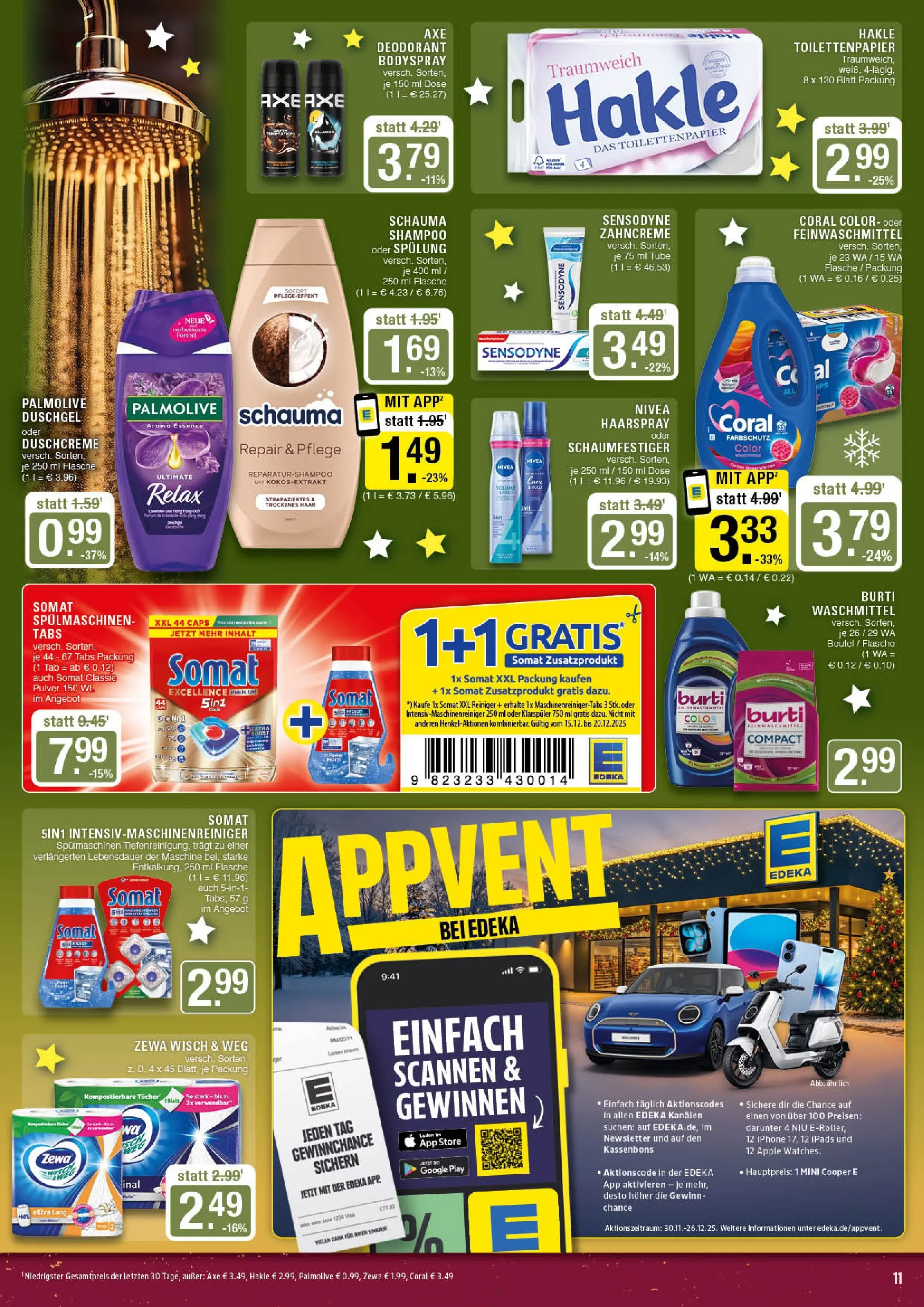 Edeka prospekt Marl	 (ab 15.12.2025) » Angebote Online | Seite: 11 | Produkte: Spülung, Apple, Deodorant, Klarspüler