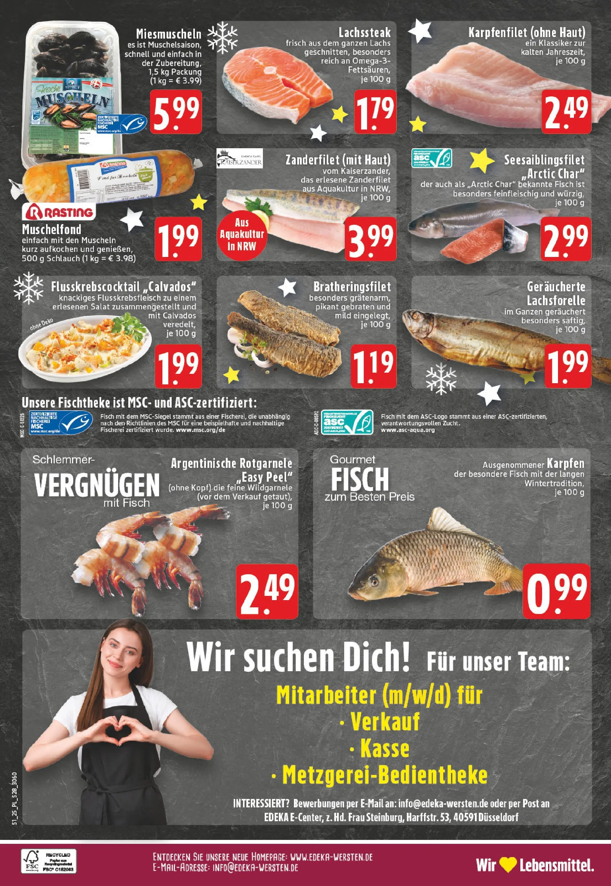 Edeka prospekt Düsseldorf	 (ab 15.12.2025) » Angebote Online | Seite: 30 | Produkte: Fisch, Lachs, Salat