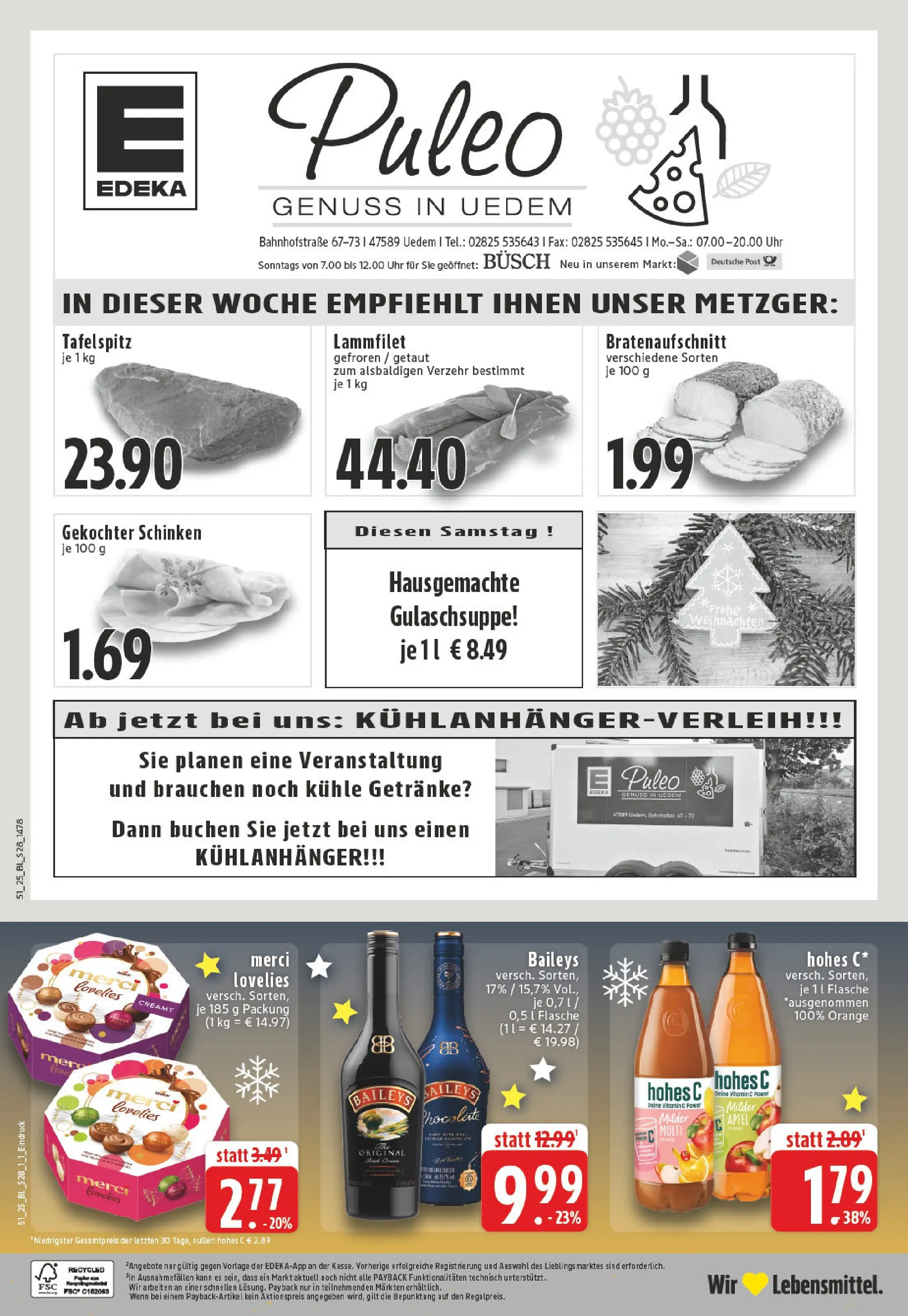 Edeka prospekt Uedem	 (ab 15.12.2025) » Angebote Online | Seite: 30 | Produkte: Tafelspitz, Merci, Äpfel, Uhr