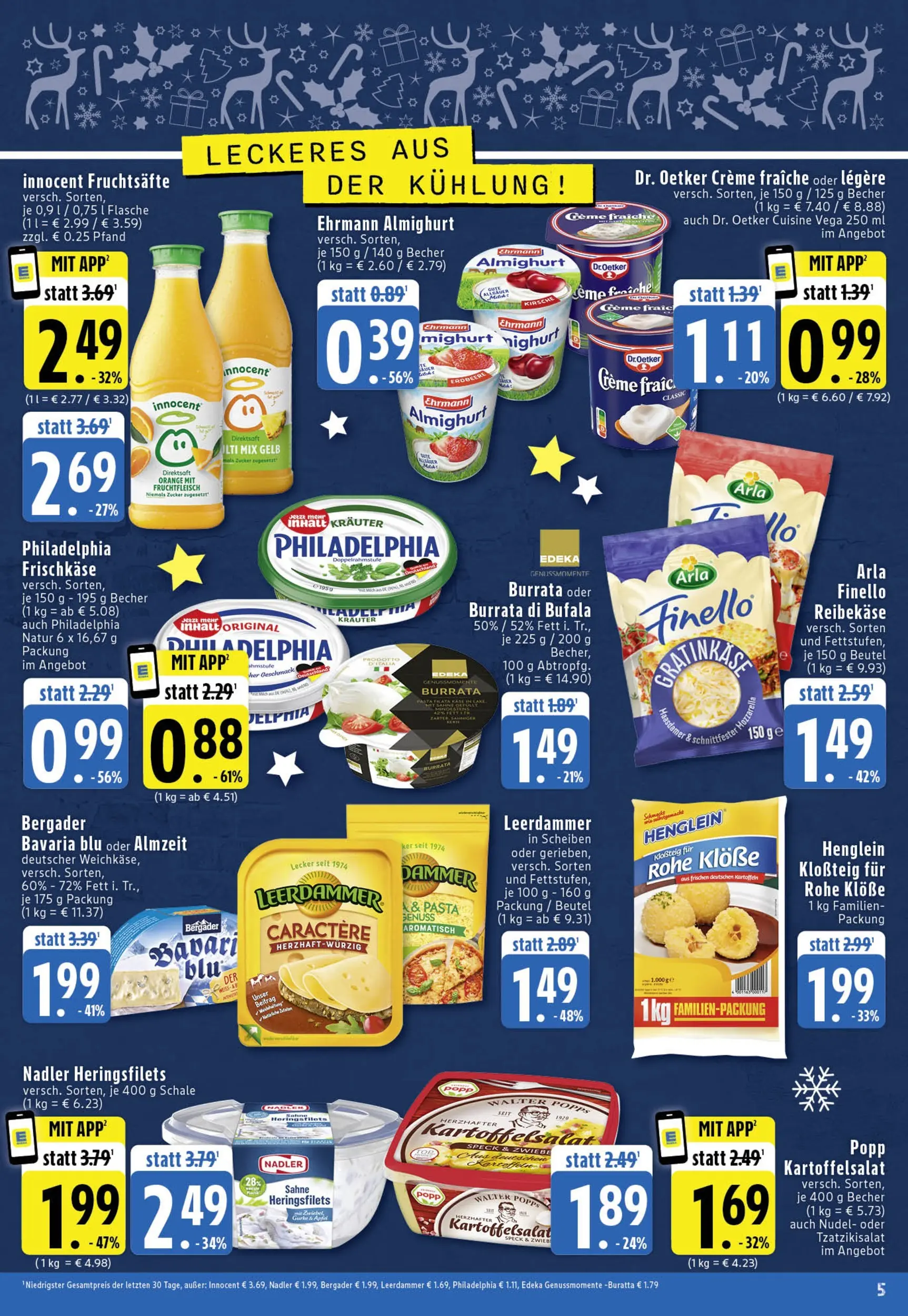 Edeka prospekt Köln	 (ab 15.12.2025) » Angebote Online | Seite: 5 | Produkte: Creme, Burrata, Kartoffeln, Sahne