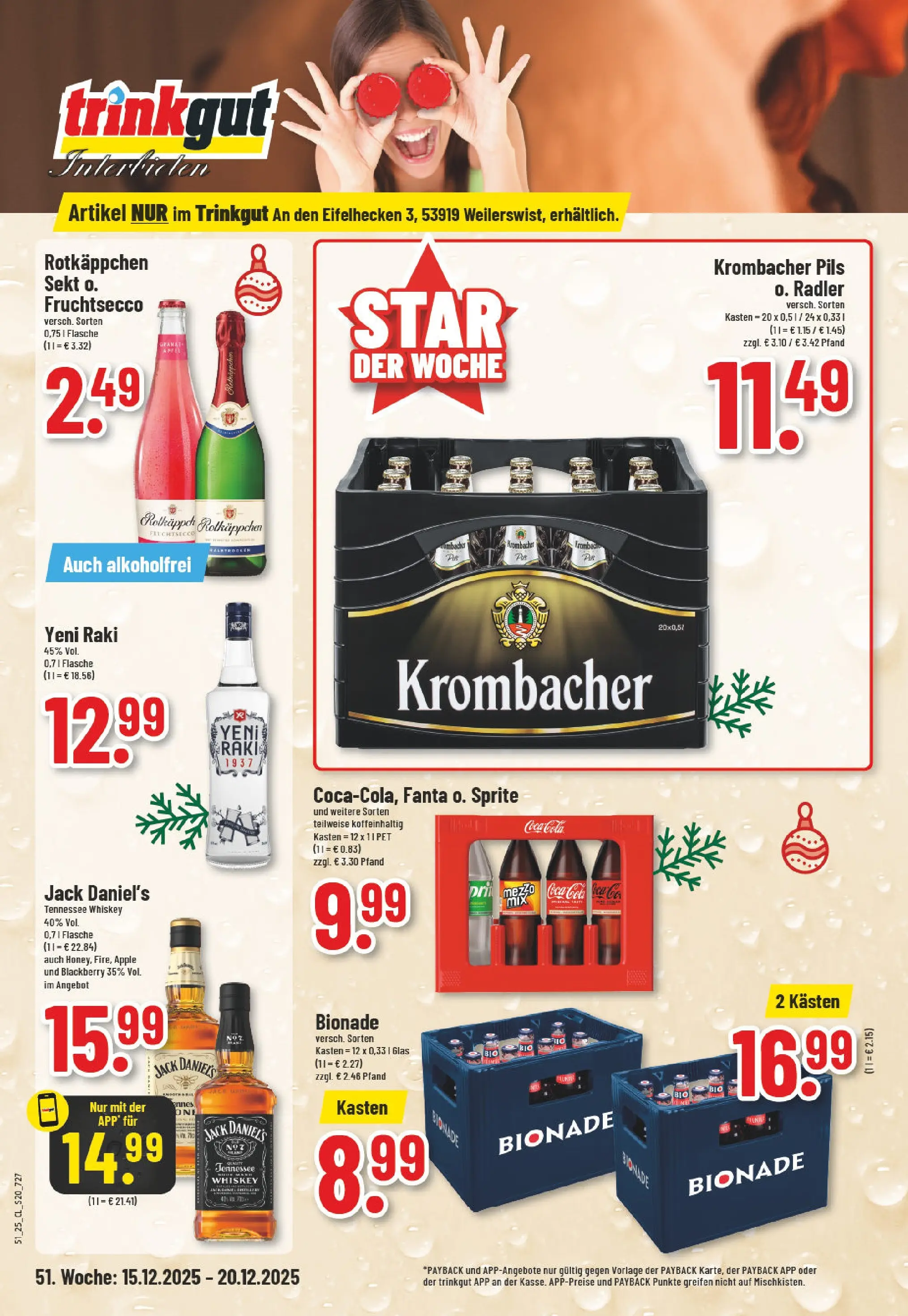 Edeka prospekt Weilerswist	 (ab 15.12.2025) » Angebote Online | Seite: 20 | Produkte: Fanta, Bionade, Radler, Rotkäppchen