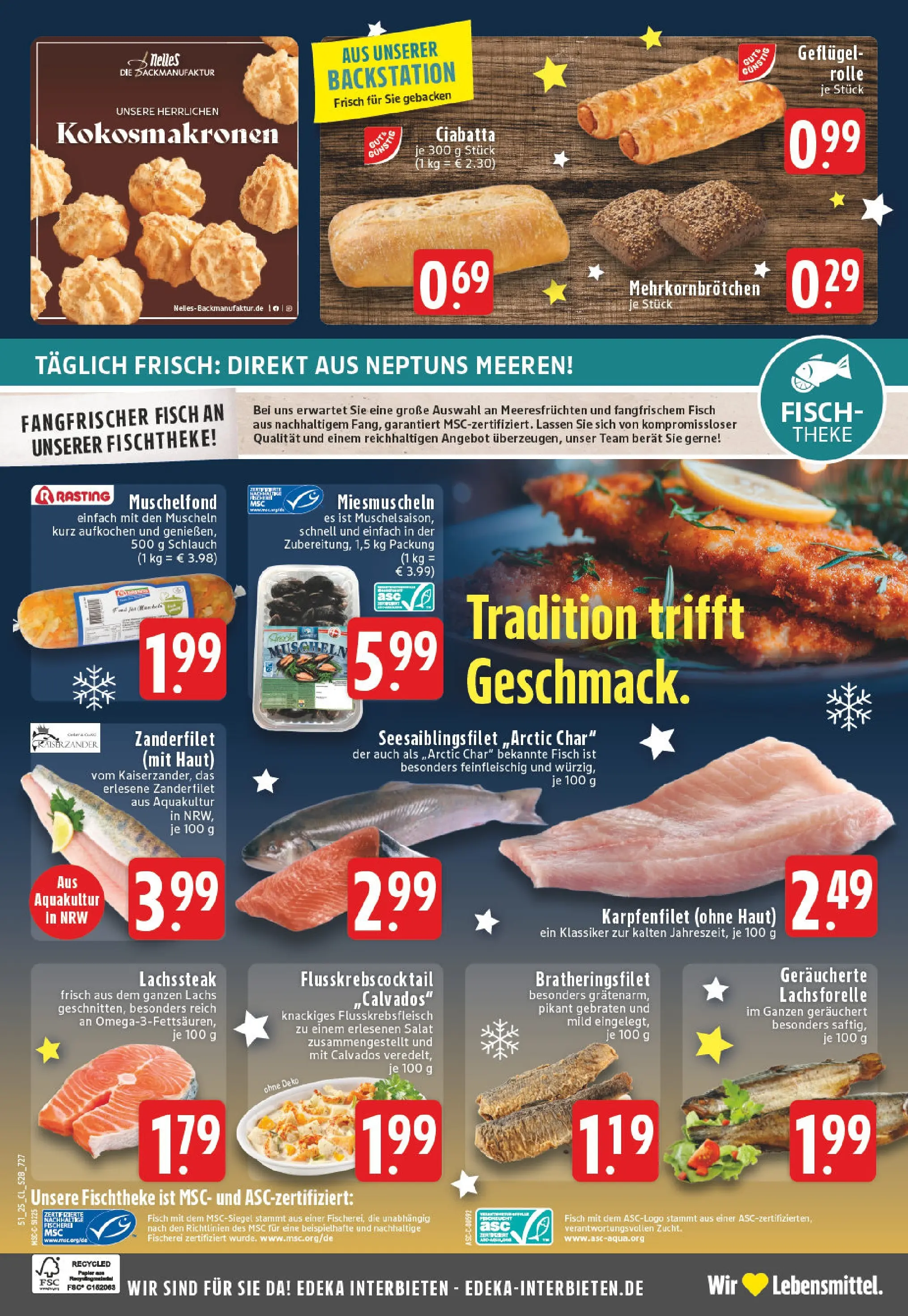 Edeka prospekt Weilerswist	 (ab 15.12.2025) » Angebote Online | Seite: 30 | Produkte: Fisch, Lachs, Steak, Salat