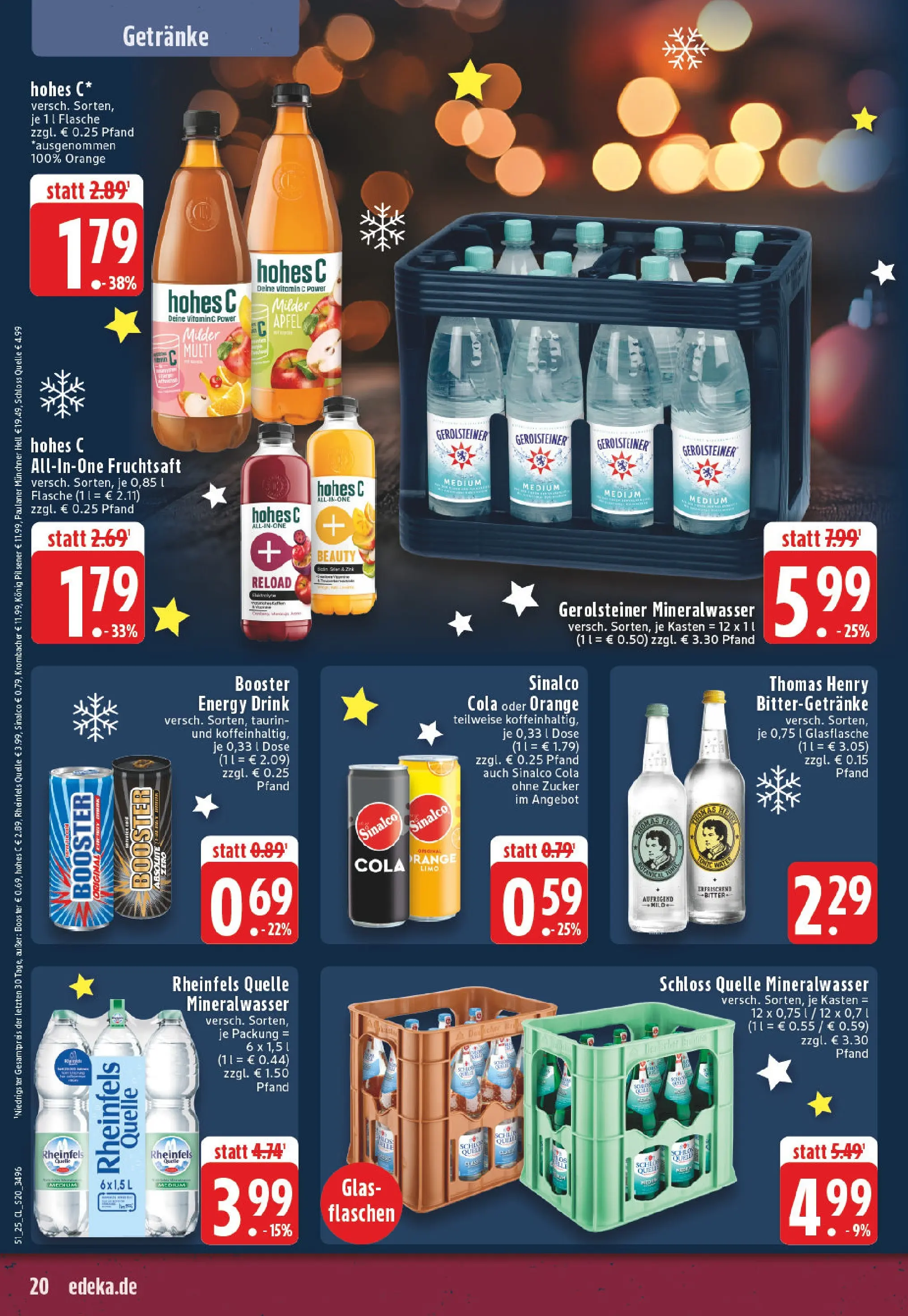 Edeka prospekt Essen	 (ab 15.12.2025) » Angebote Online | Seite: 20 | Produkte: Energy, Mineralwasser, Krombacher, Fruchtsaft