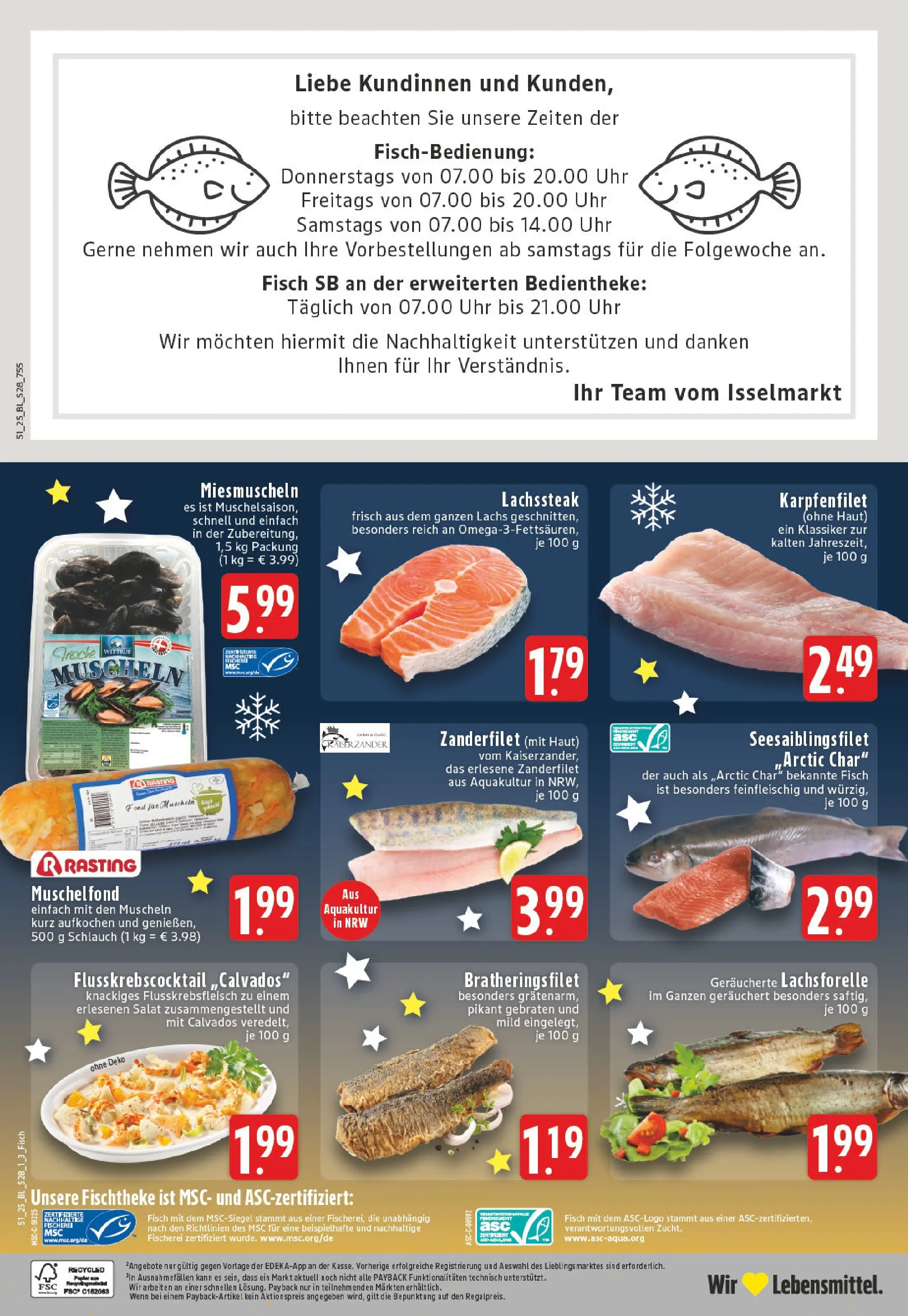 Edeka prospekt Fröndenberg	 (ab 15.12.2025) » Angebote Online | Seite: 30 | Produkte: Fisch, Lachs, Salat, Uhr
