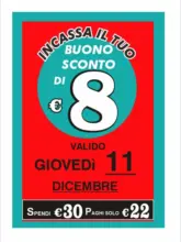 Buono sconto di 8 euro