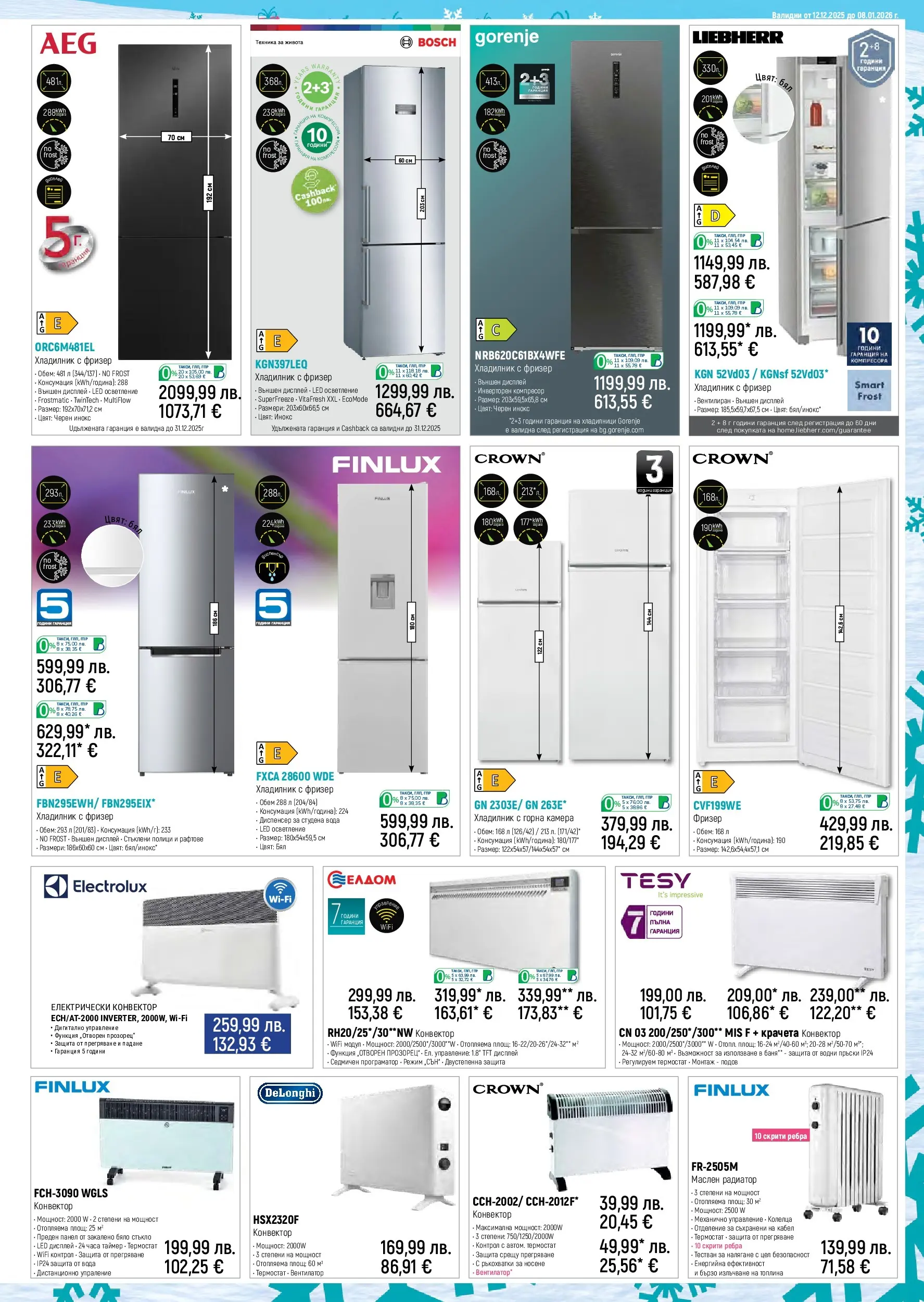 Брошура Зора КОЛЕДА 2025 (12.12.2025 - 08.01.2026) | Страница: 15 | Продукти: Вода, Кабел, Вентилатор, Радиатор