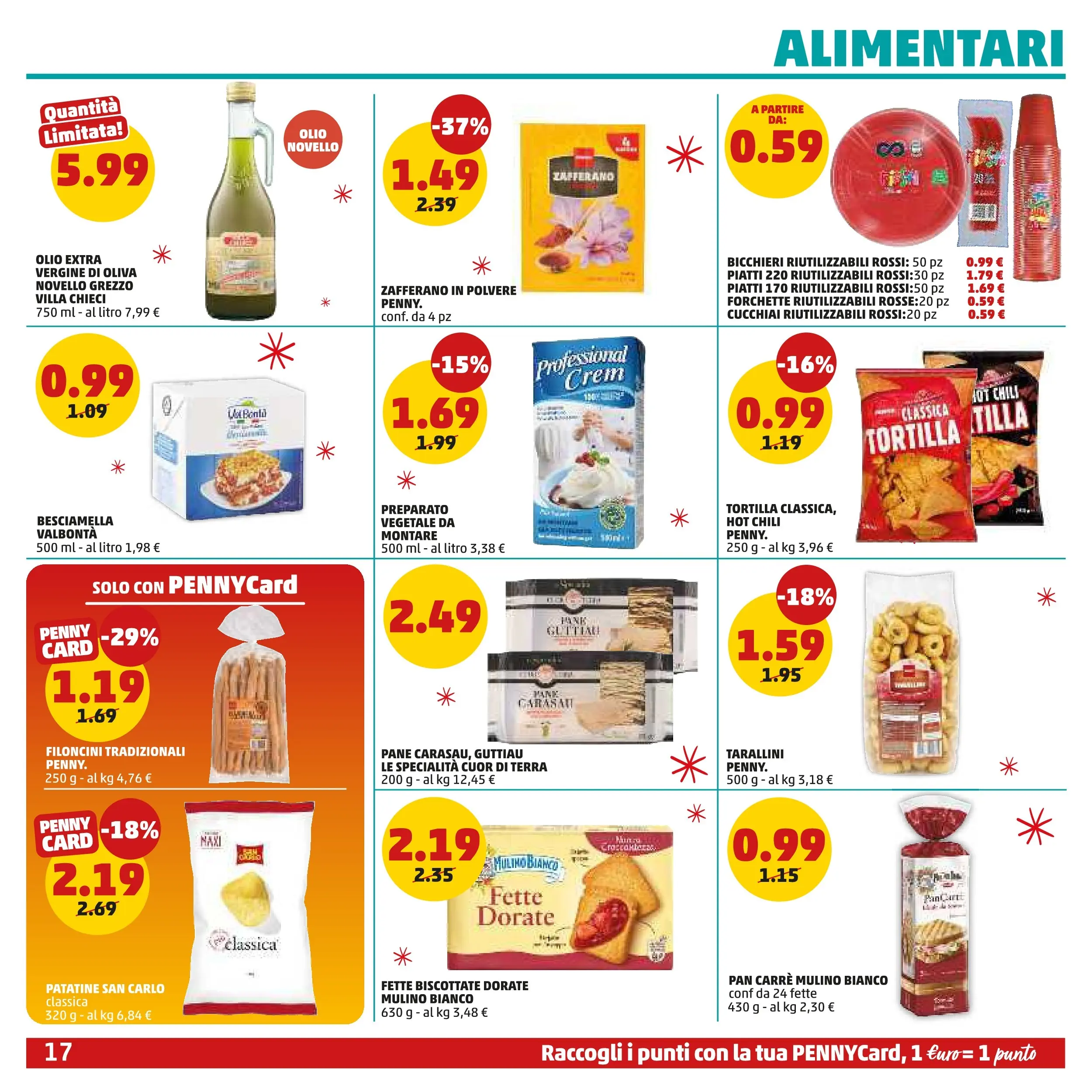 Volantino PENNY dal 15/12/2025 anteprima > (PENNY Milano catalogo) | Pagina: 17 | Prodotti: Pane, Olio, Fette biscottate, Terra