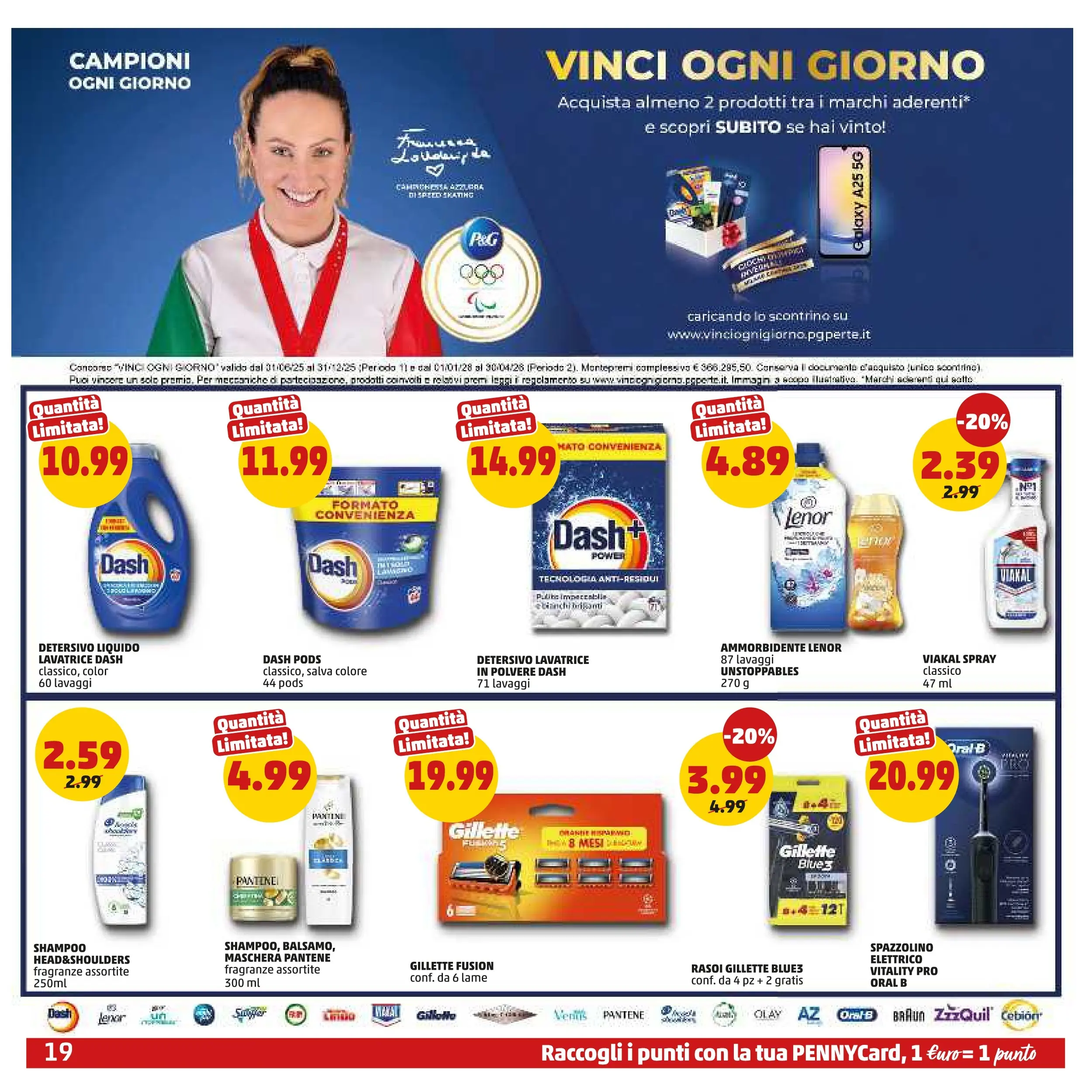 Volantino PENNY dal 15/12/2025 anteprima > (PENNY Milano catalogo) | Pagina: 19 | Prodotti: Shampoo, Spazzolino, Ammorbidente, Lavatrice