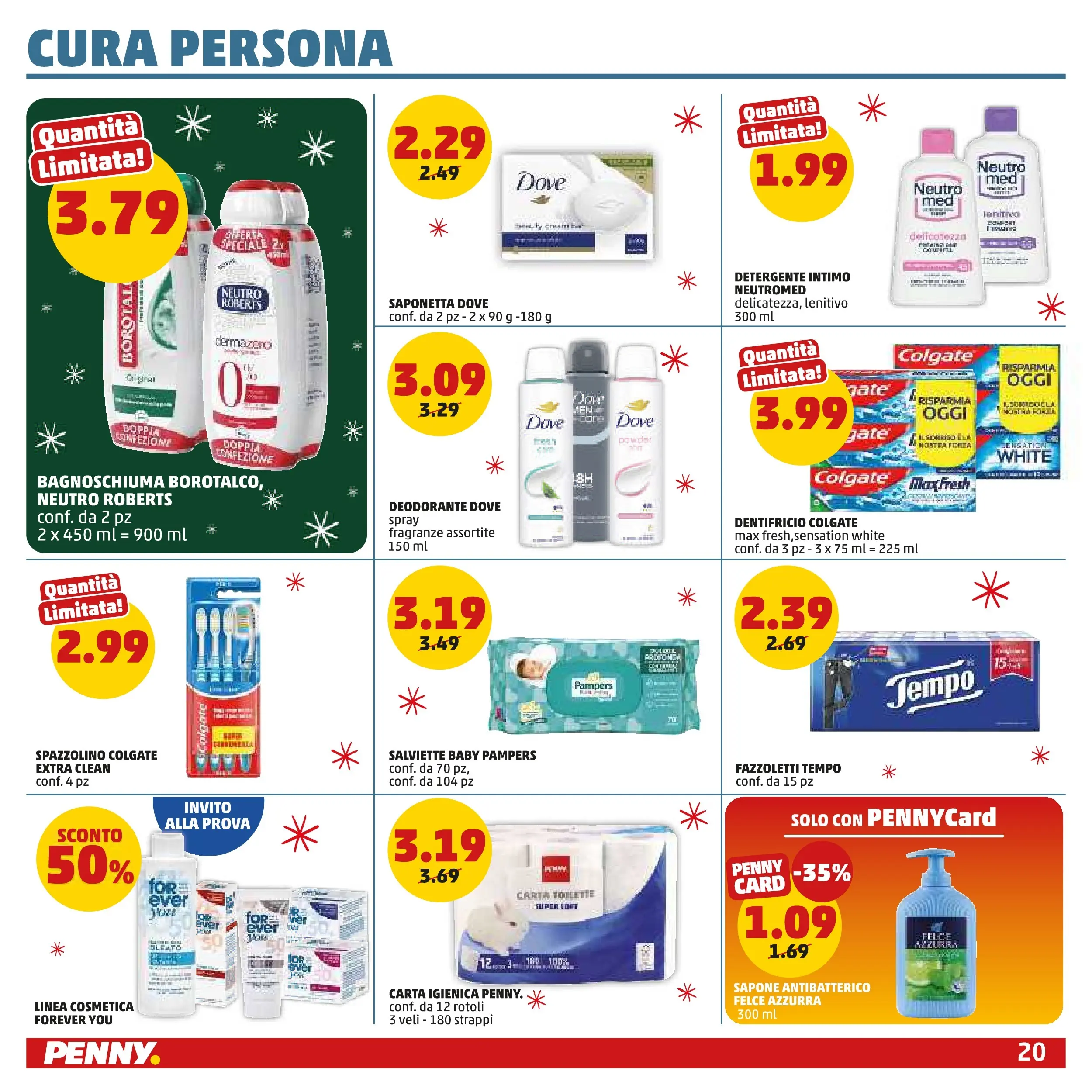 Volantino PENNY dal 15/12/2025 anteprima > (PENNY Milano catalogo) | Pagina: 20 | Prodotti: Dentifricio, Spazzolino, Intimo, Saponetta