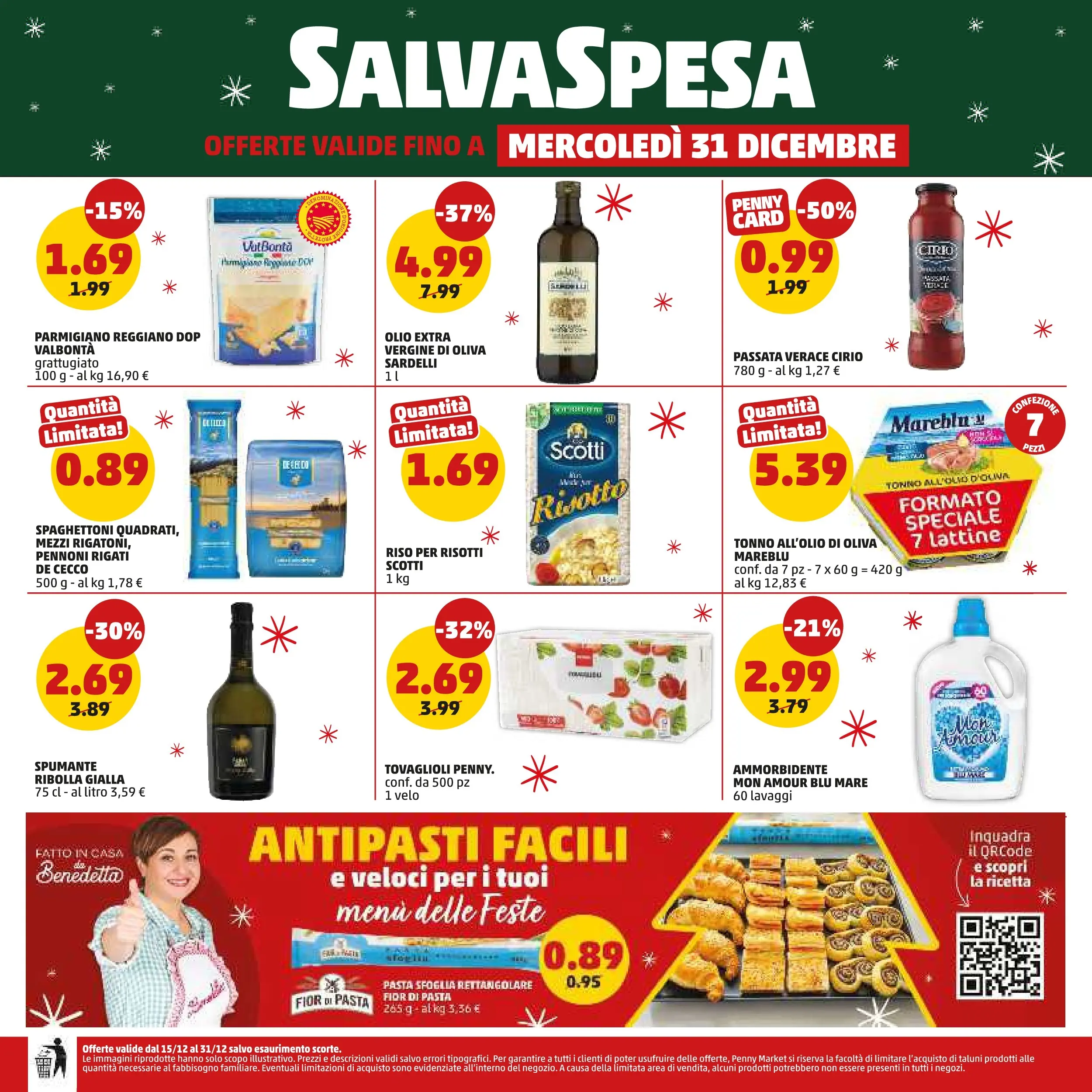 Volantino PENNY dal 15/12/2025 anteprima > (PENNY Milano catalogo) | Pagina: 24 | Prodotti: Ammorbidente, Olio, Pasta, Spumante