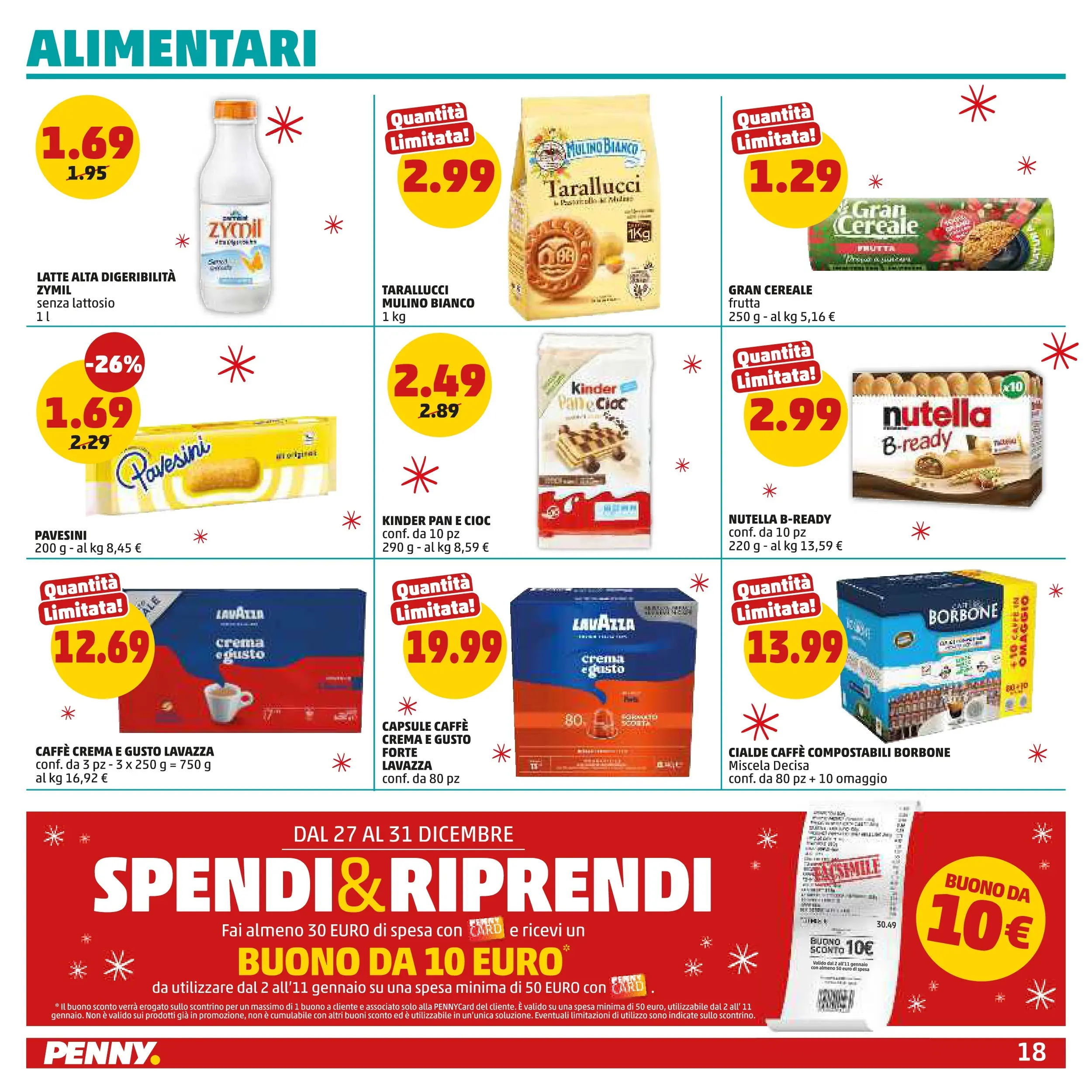Volantino PENNY dal 15/12/2025 anteprima > (PENNY Bologna catalogo) | Pagina: 18 | Prodotti: Pane, Caffè, Latte, Nutella