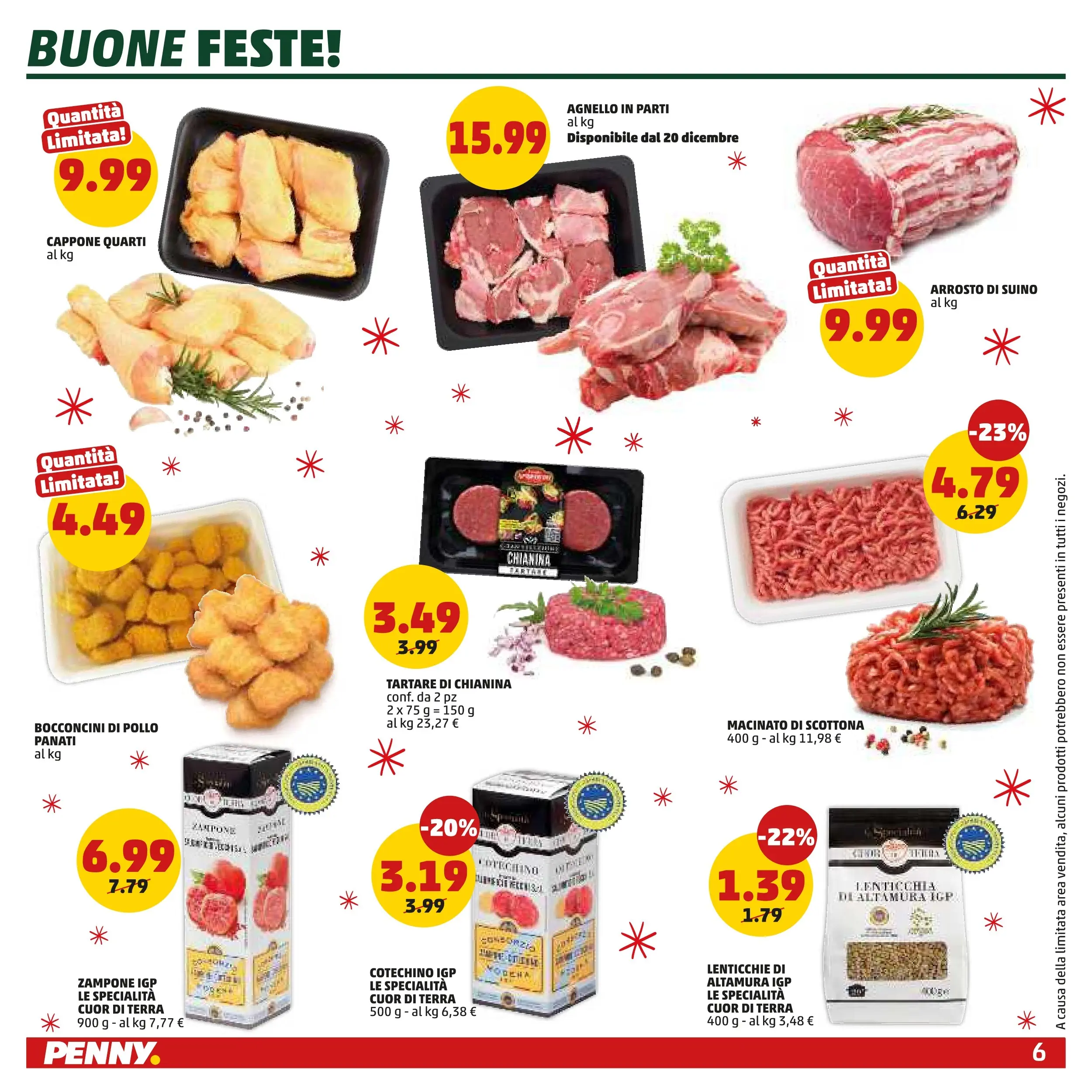 Volantino PENNY dal 15/12/2025 anteprima > (PENNY Milano catalogo) | Pagina: 6 | Prodotti: Arrosto, Lenticchie, Agnello, Macinato
