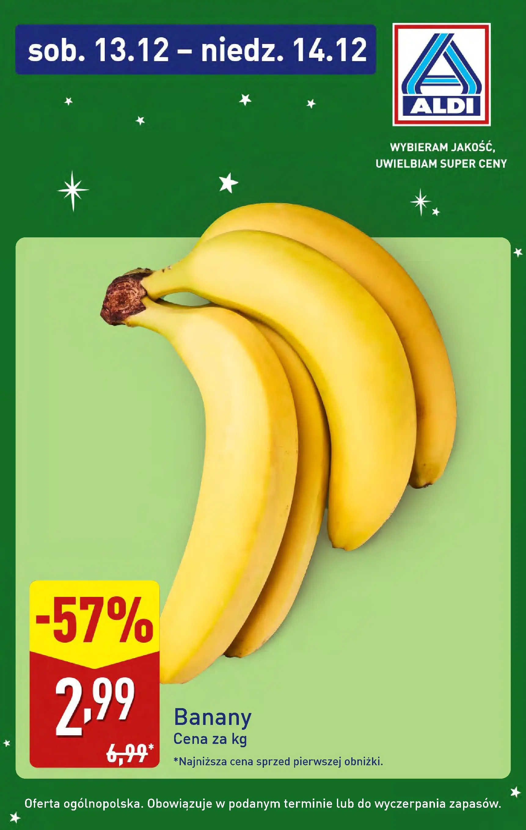 Aldi Gazetka - Super oferty na sobotę i niedzielę od 13.12.2025 - Ulotka PDF, promocje | Strona: 6 | Produkty: Banany